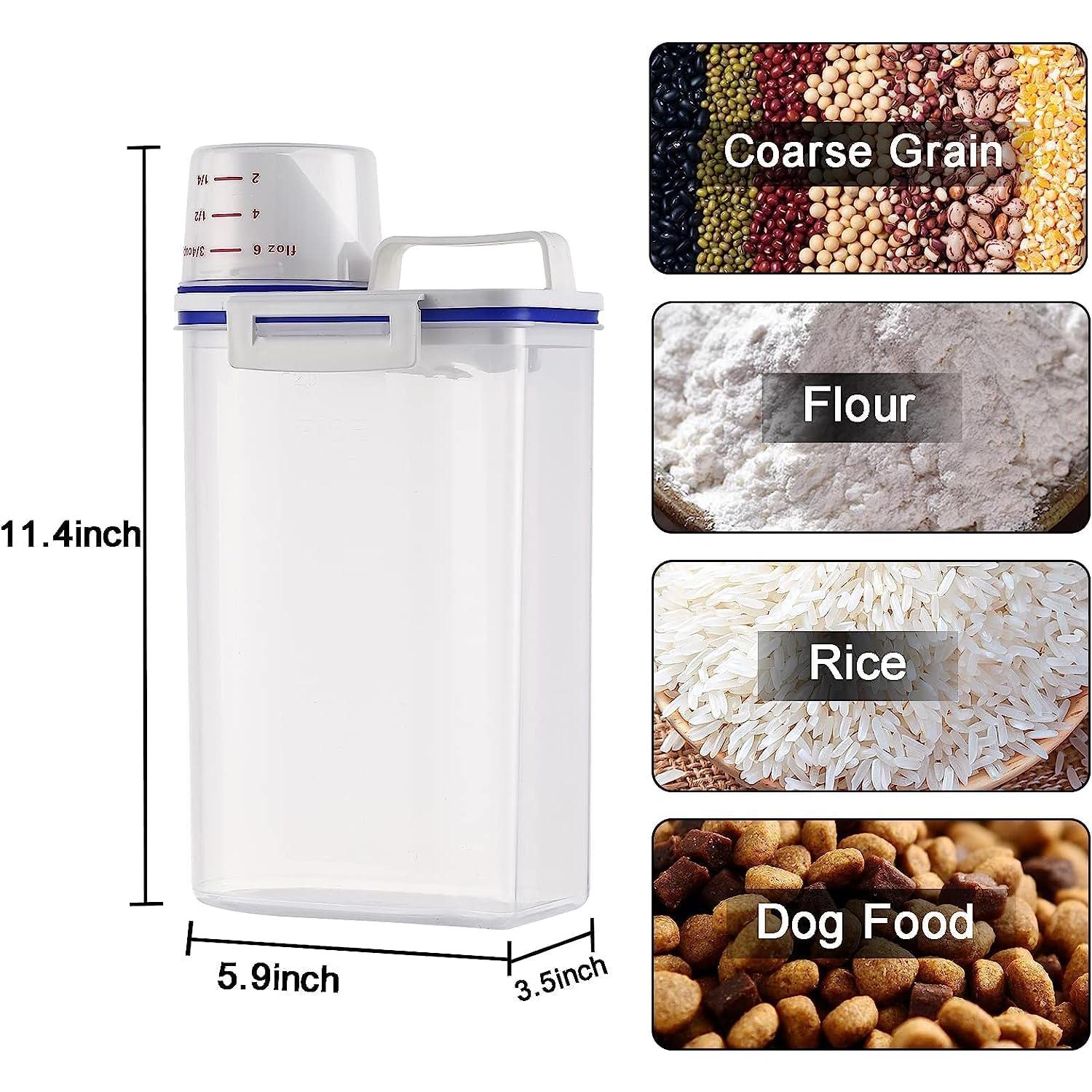 Contenedor Hermético Fabater 2 kg para Alimentos Secos Blanco