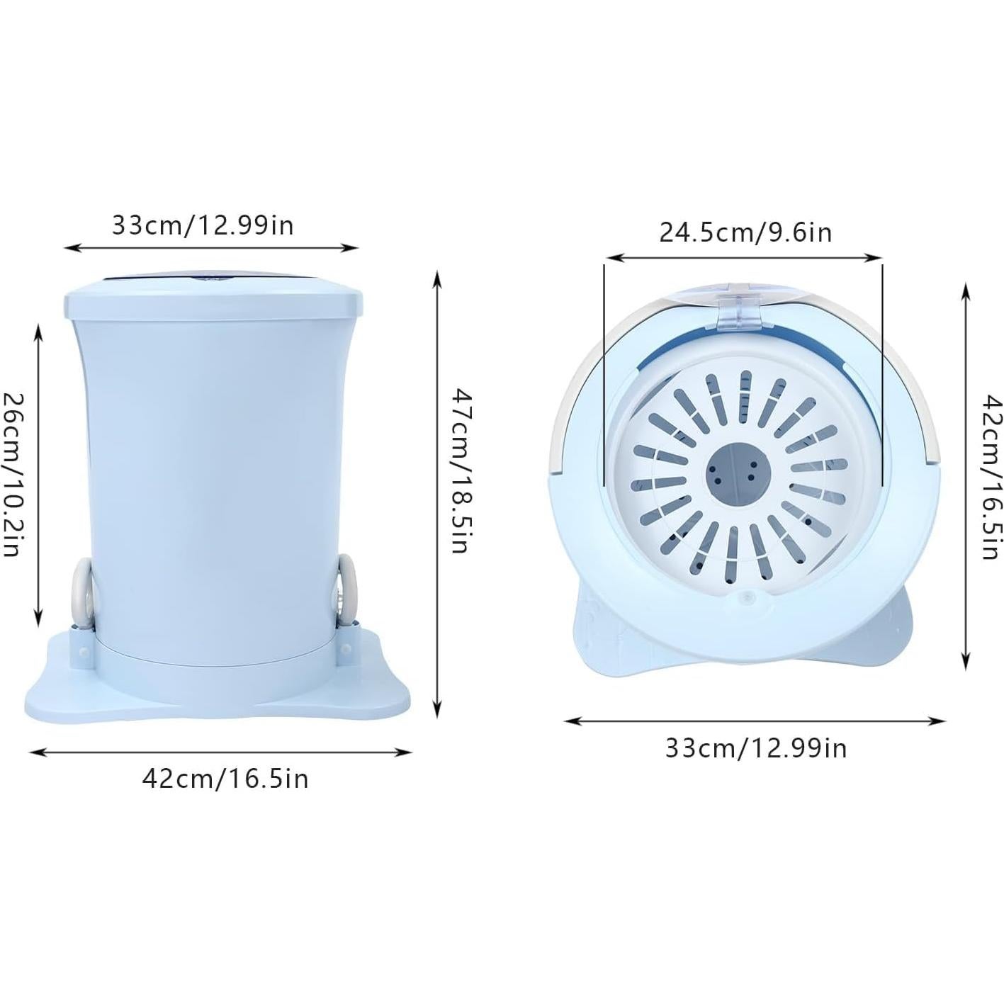 Deshidratador Manual de Ropa Omosiroi 12L Azul Portátil