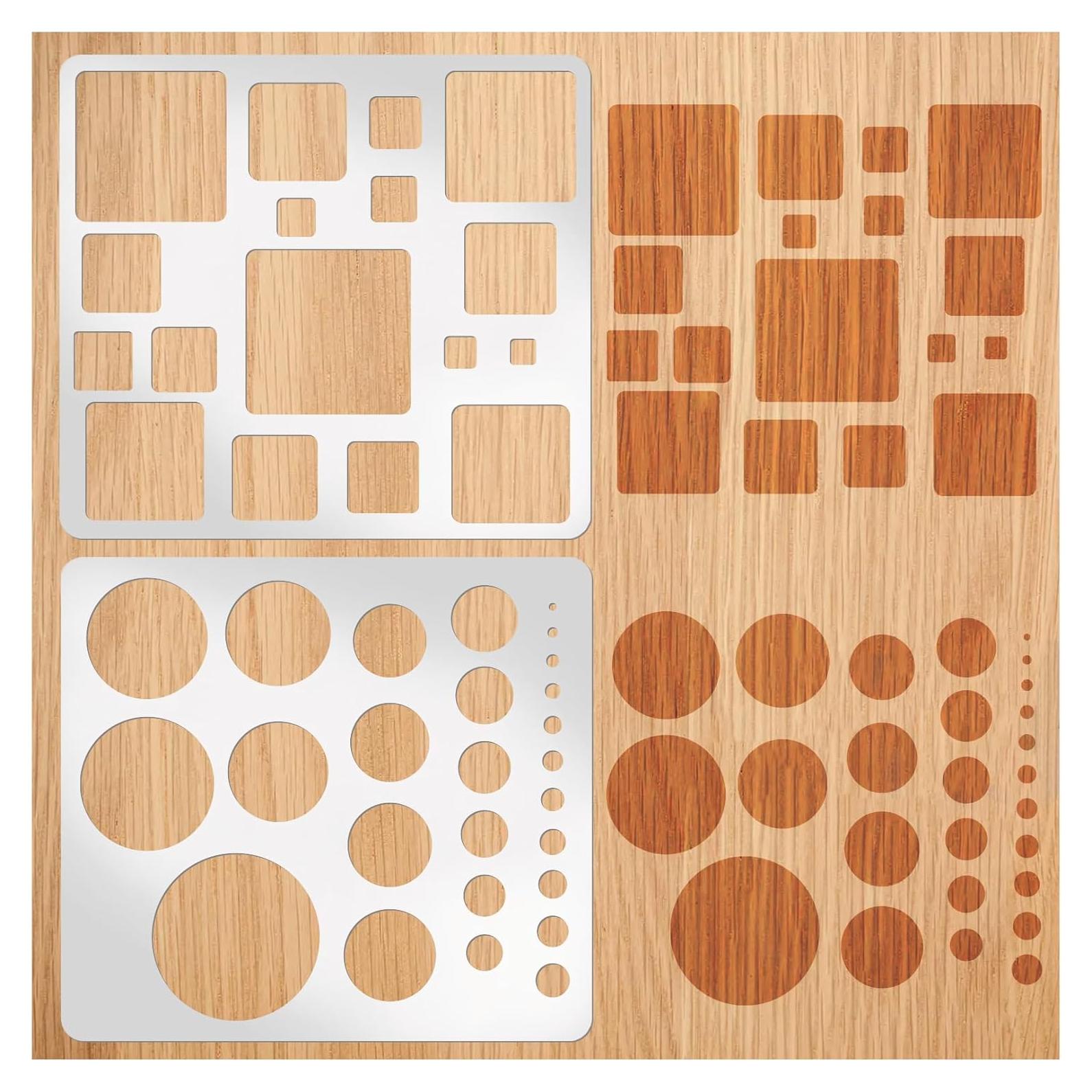 Plantillas de Dibujo de Metal Boqon 18.5x20.3 cm 2 Piezas