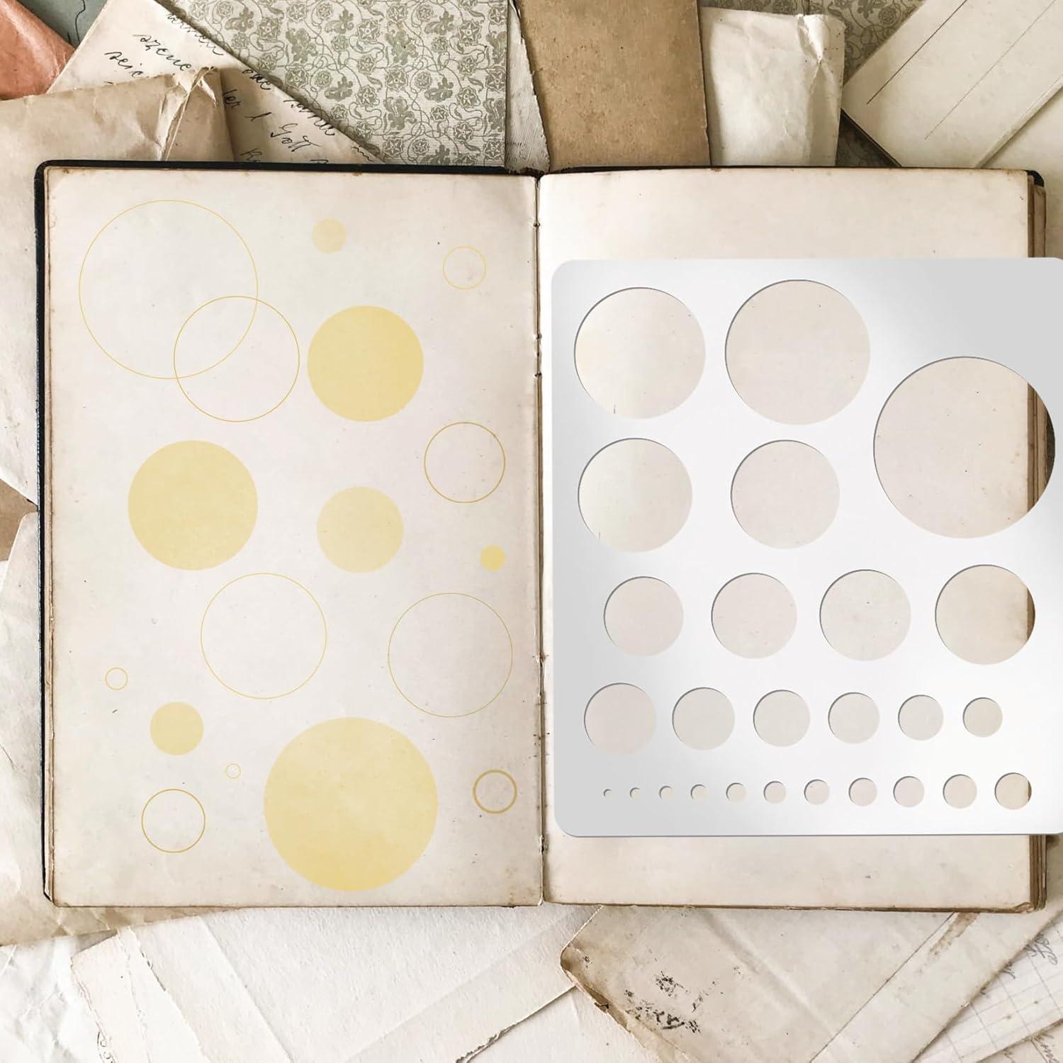 Plantillas de Dibujo de Metal Boqon 18.5x20.3 cm 2 Piezas