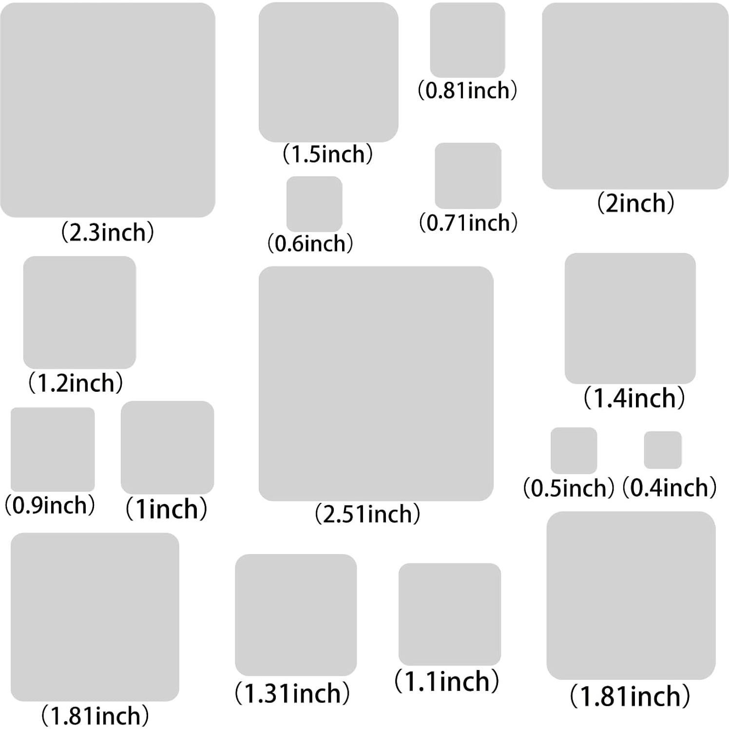 Plantillas de Dibujo de Metal Boqon 18.5x20.3 cm 2 Piezas