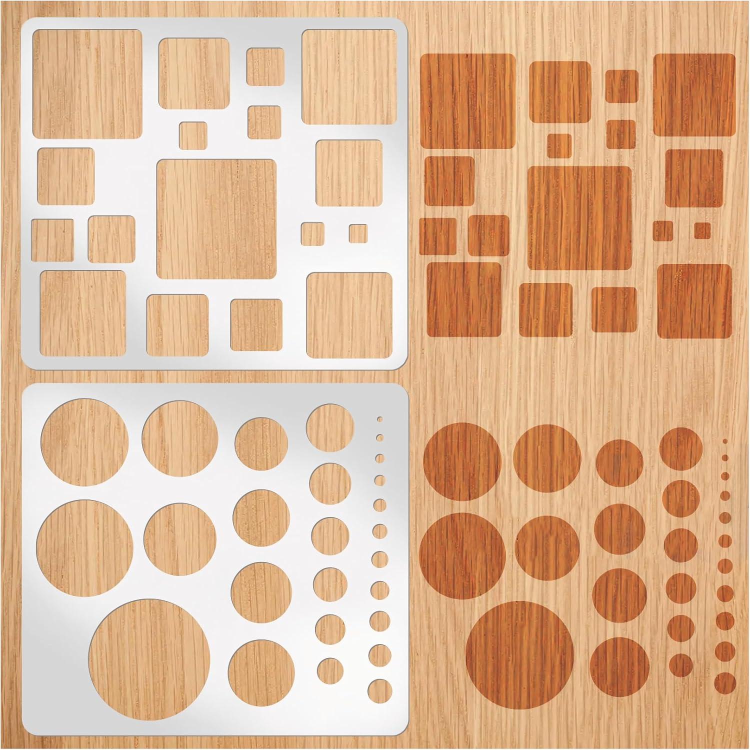 Plantillas de Dibujo de Metal Boqon 18.5x20.3 cm 2 Piezas