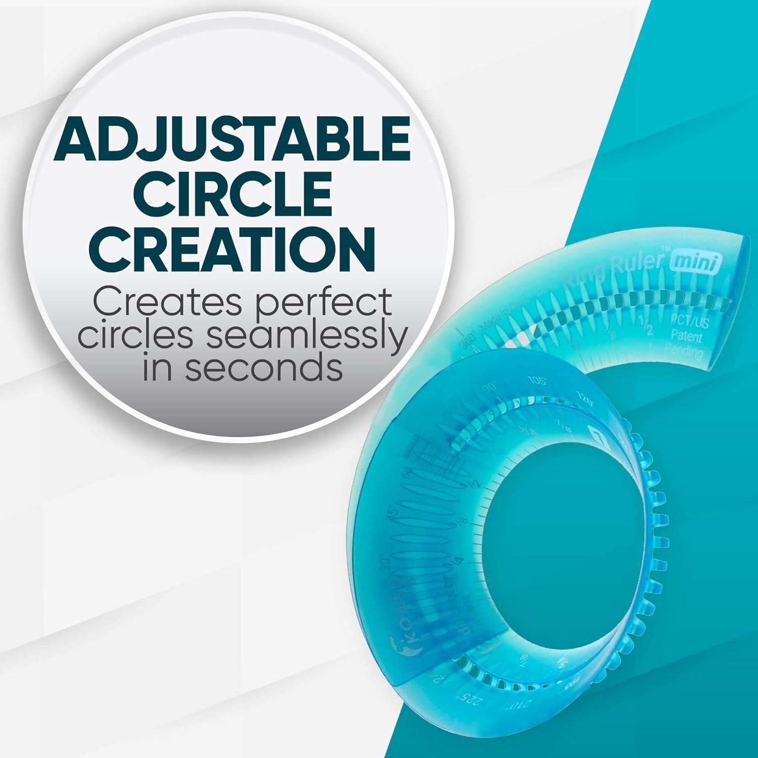 Regla Circular Mini Koala Tools con Diámetro Ajustable 2.54-8.89 cm