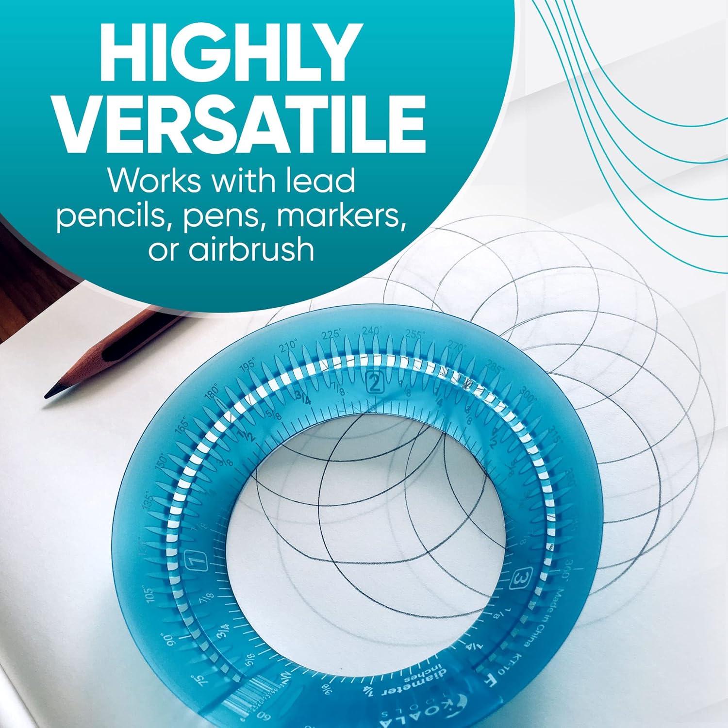 Regla Circular Mini Koala Tools con Diámetro Ajustable 2.54-8.89 cm