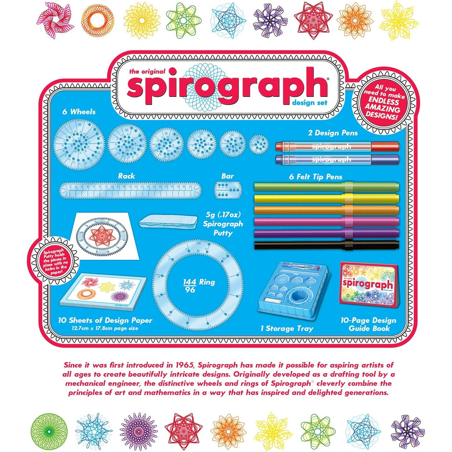 Juego de Diseño Spirograph 30 Piezas - Arte y Dibujo 8+