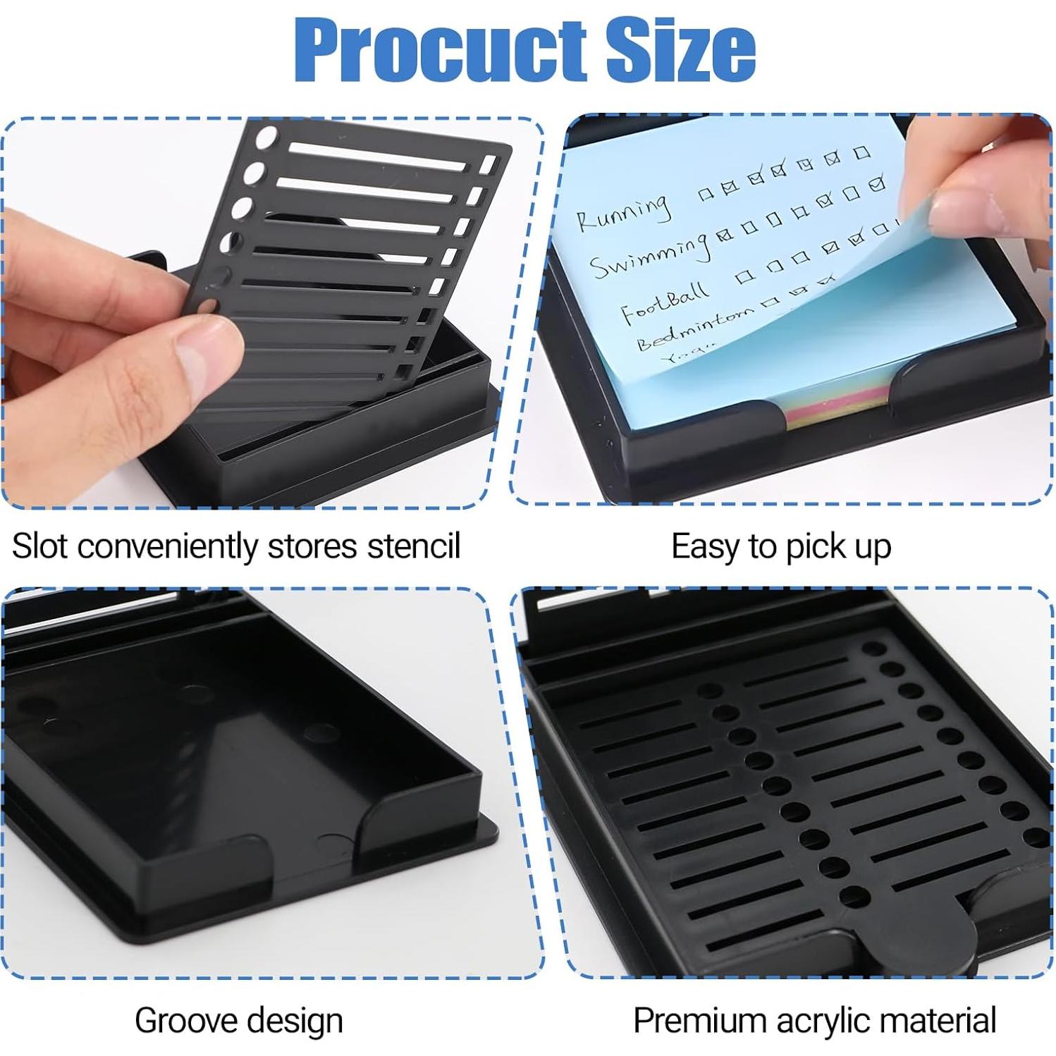 Plantilla y Soporte para Notas Adhesivas Xorim con 5 Plantillas