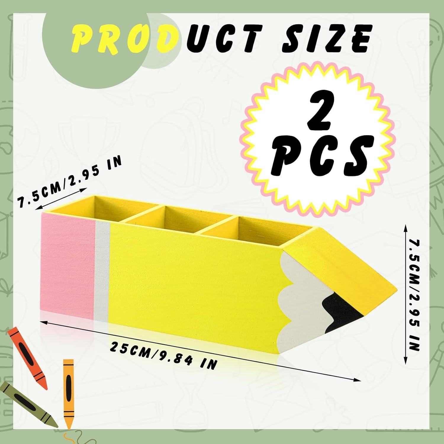 Kisston Soporte de Lápiz de Madera con Plantillas y Marcadores