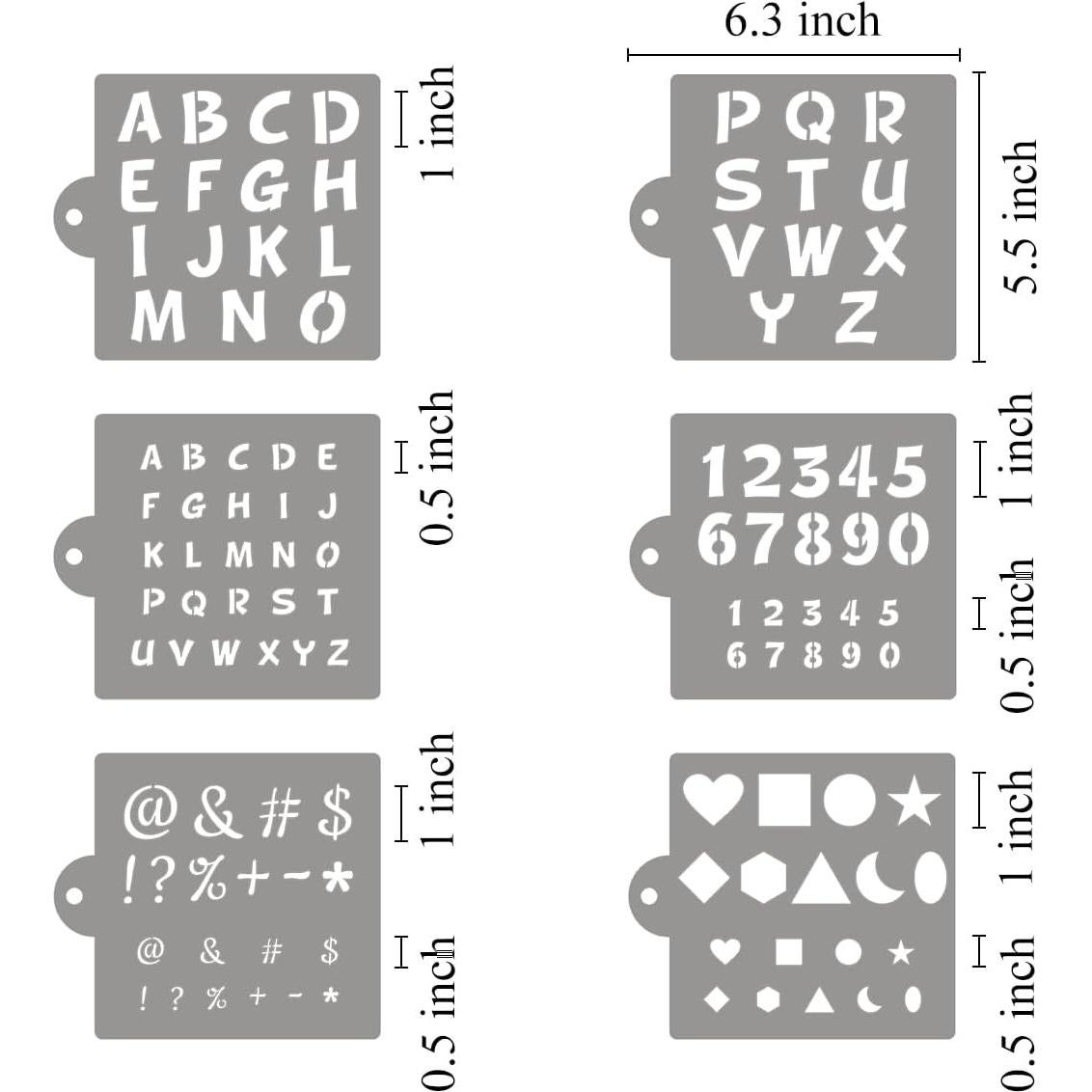 Plantillas de Letras y Números XANGEY para Decorar Galletas