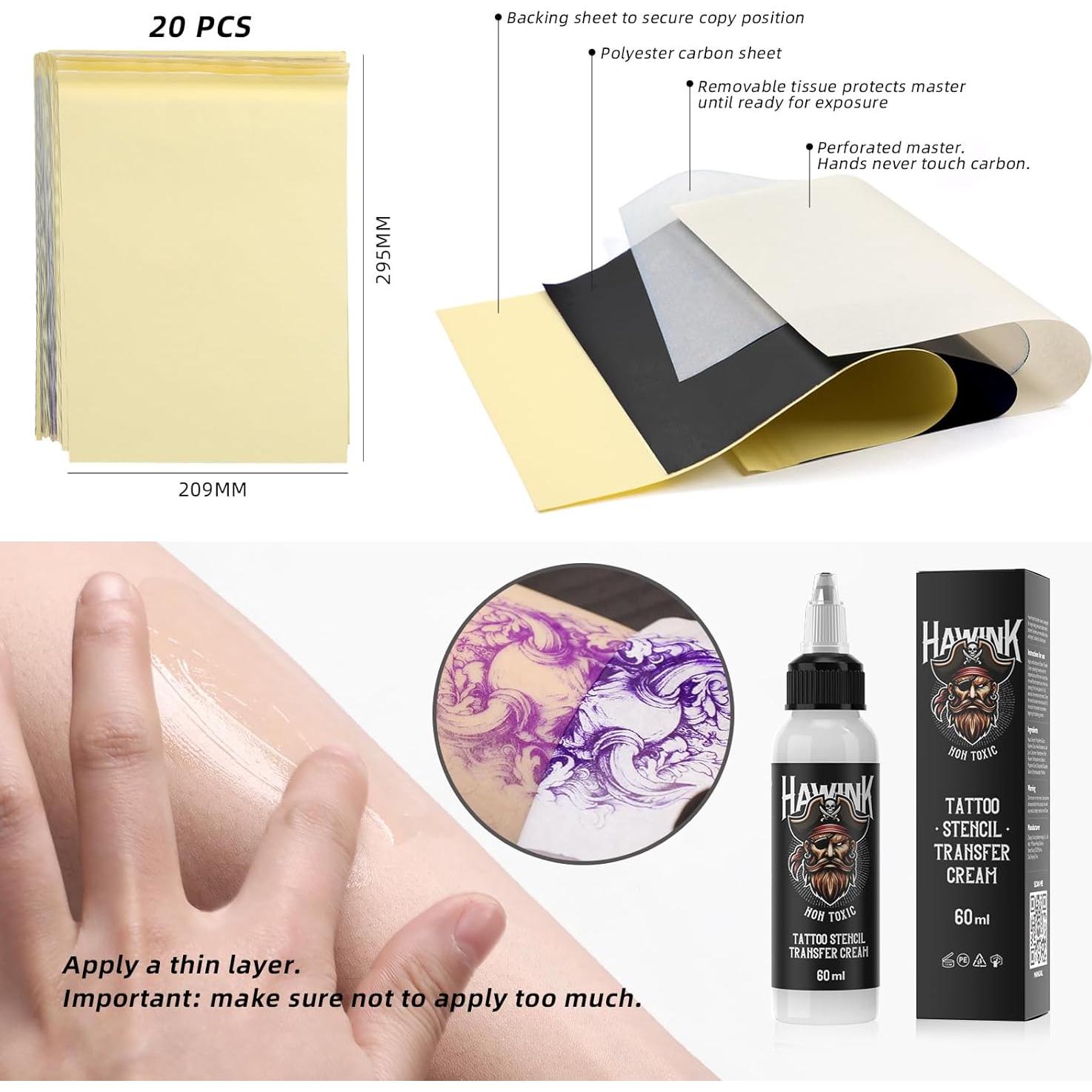 Impresora de Plantillas de Tatuaje HAWINK Inalámbrica 2500mAh