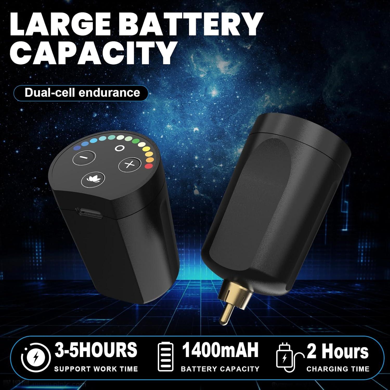 Kit de Tatuaje Inalámbrico STIGMA con Pluma y 20 Agujas