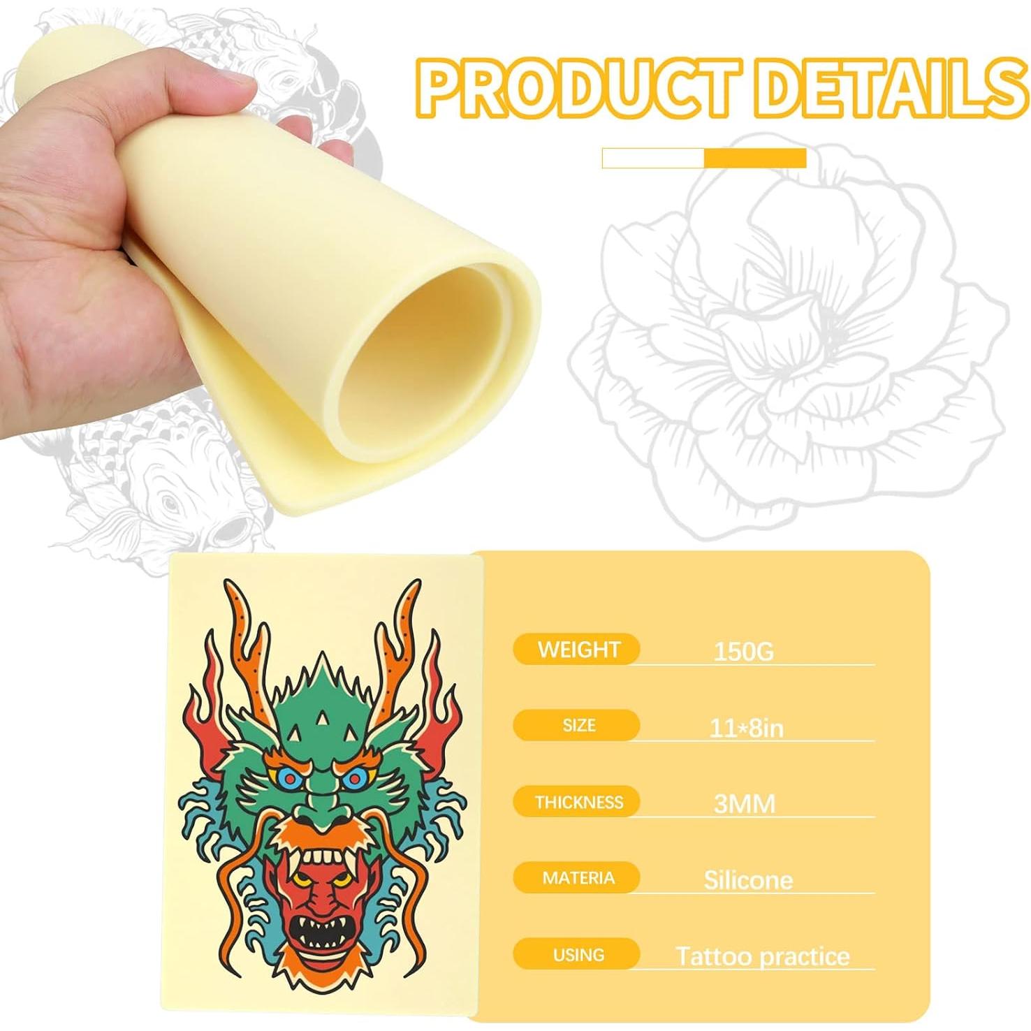 Kit de Práctica de Tatuaje TRIRITE 6 Piezas 30x21 cm