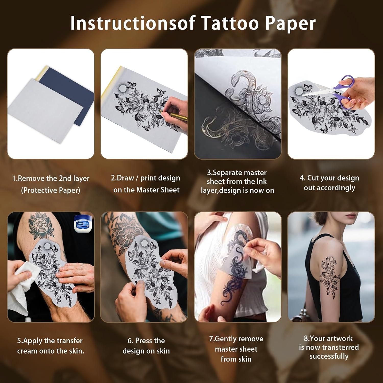 Kit de Práctica de Tatuaje Nsidd 26 Piezas 3MM Piel y Papel