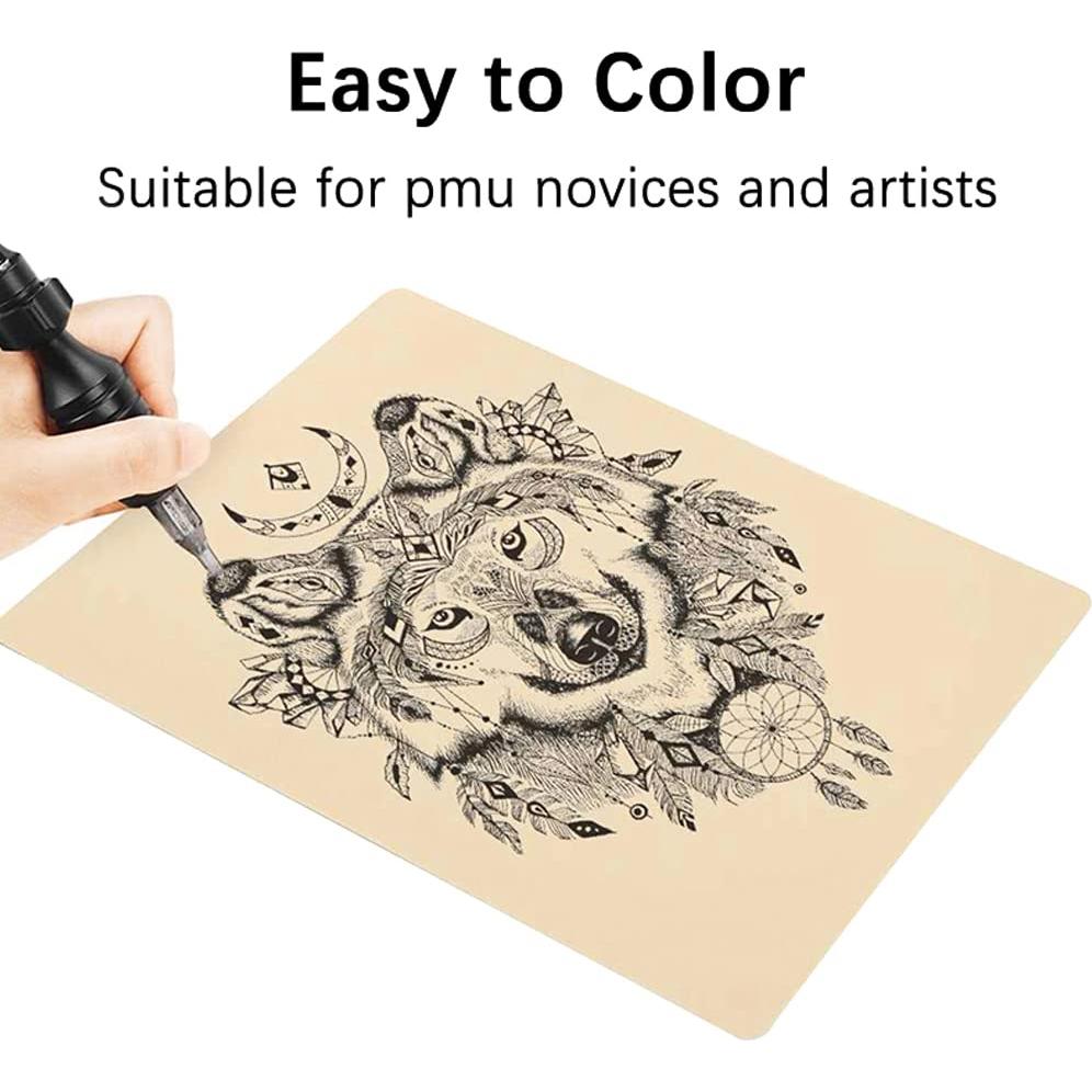 10 Piezas Piel de Tatuaje Doble Cara 20.32x15.24cm CICITOYWO