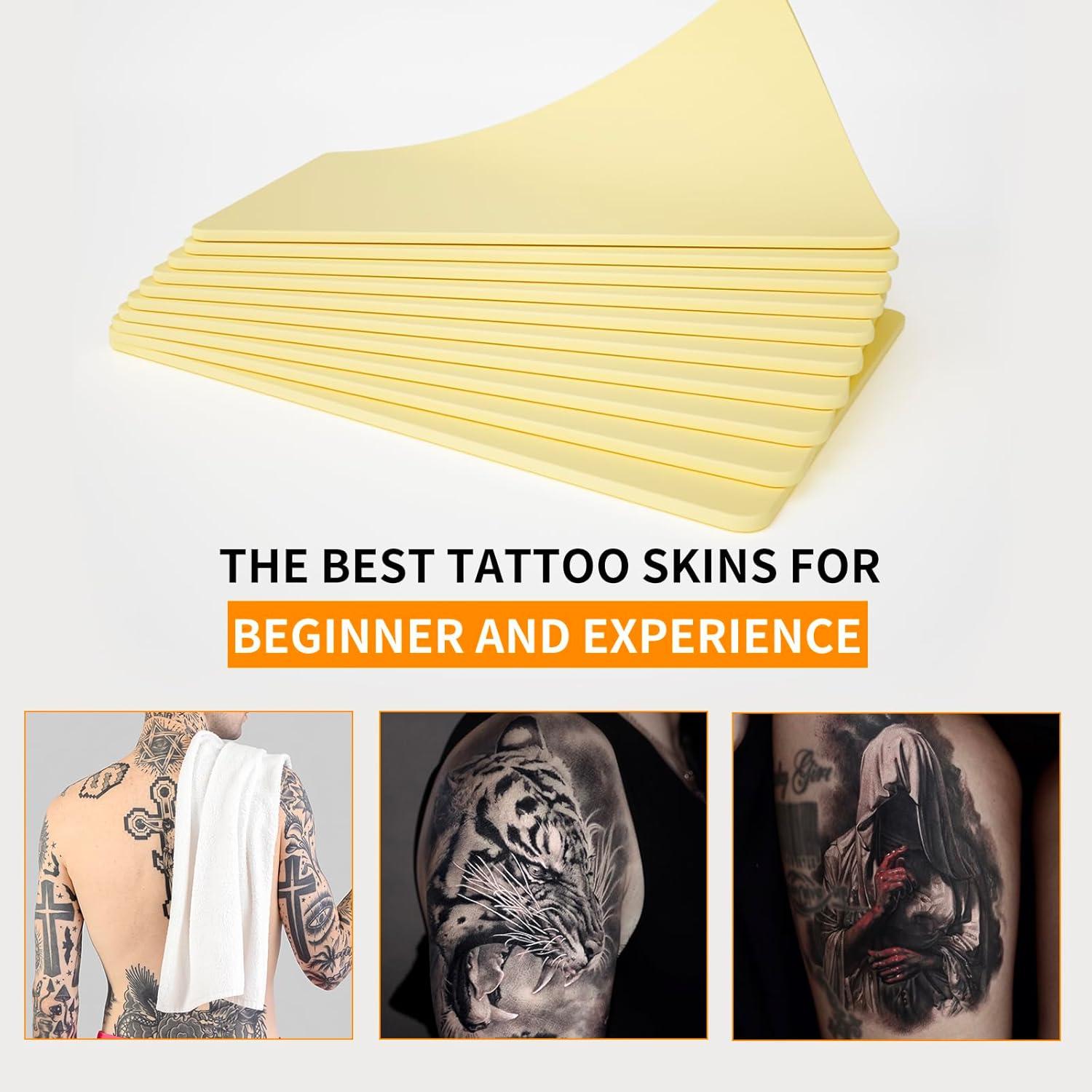 10 Hojas Piel de Práctica Tatuaje MIHERT 20x15 cm 3mm Doble Cara