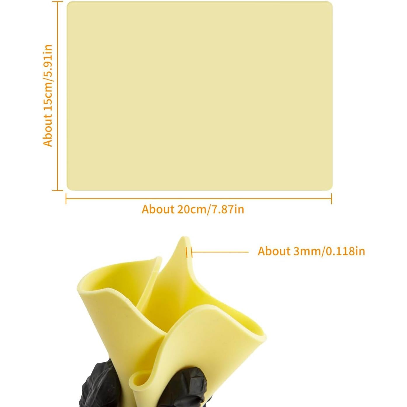 10 Hojas Piel de Práctica Tatuaje MIHERT 20x15 cm 3mm Doble Cara