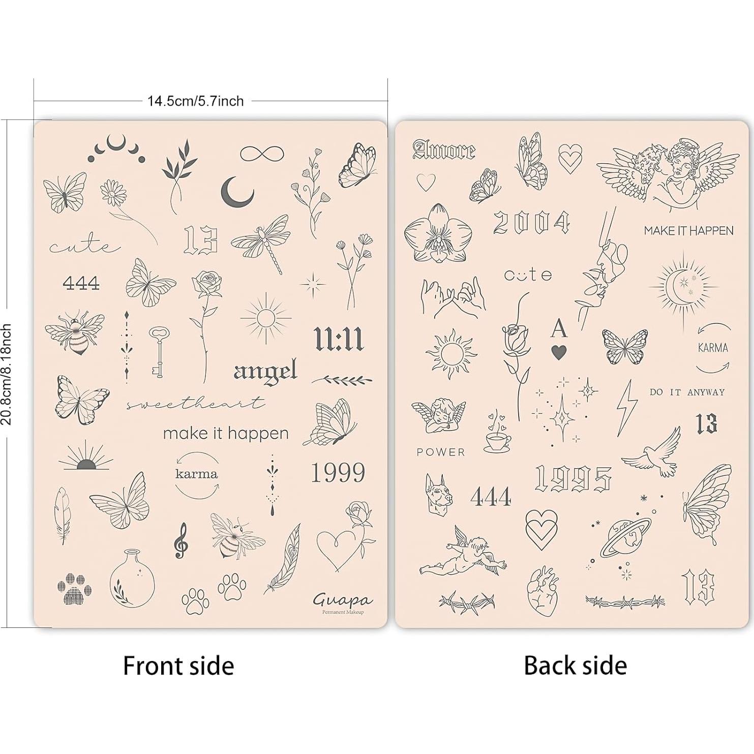 Piel de Práctica para Tatuaje Guapa 3mm Doble Cara Rosa