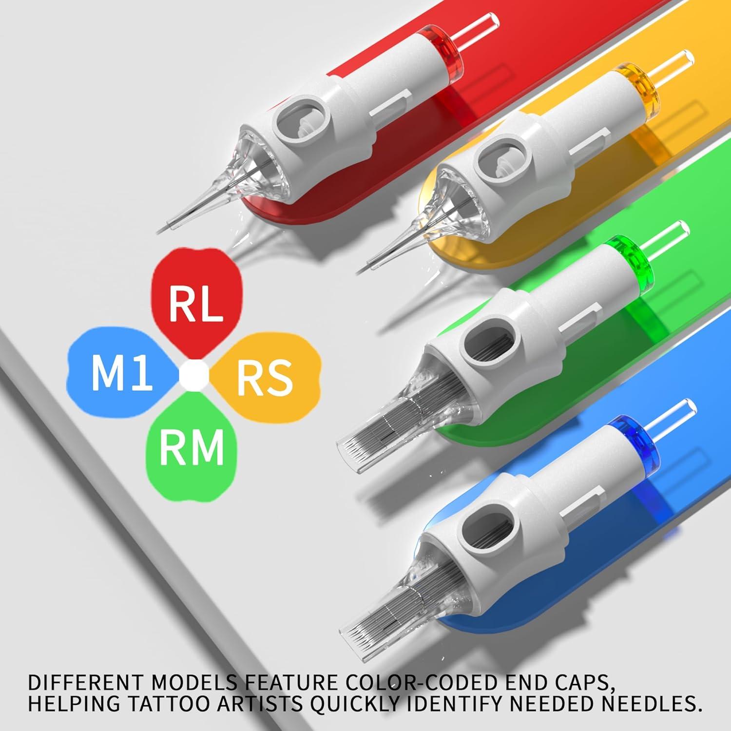 Agujas de Tatuaje Desechables Poseidon - Paquete de 50 Variedades
