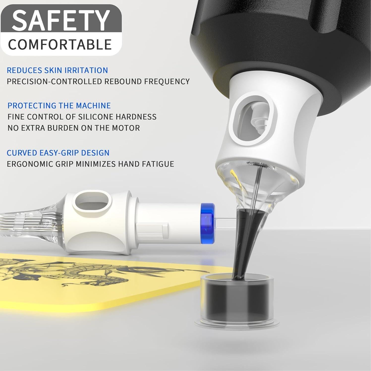 Agujas de Tatuaje Desechables Poseidon - Paquete de 50 Variedades