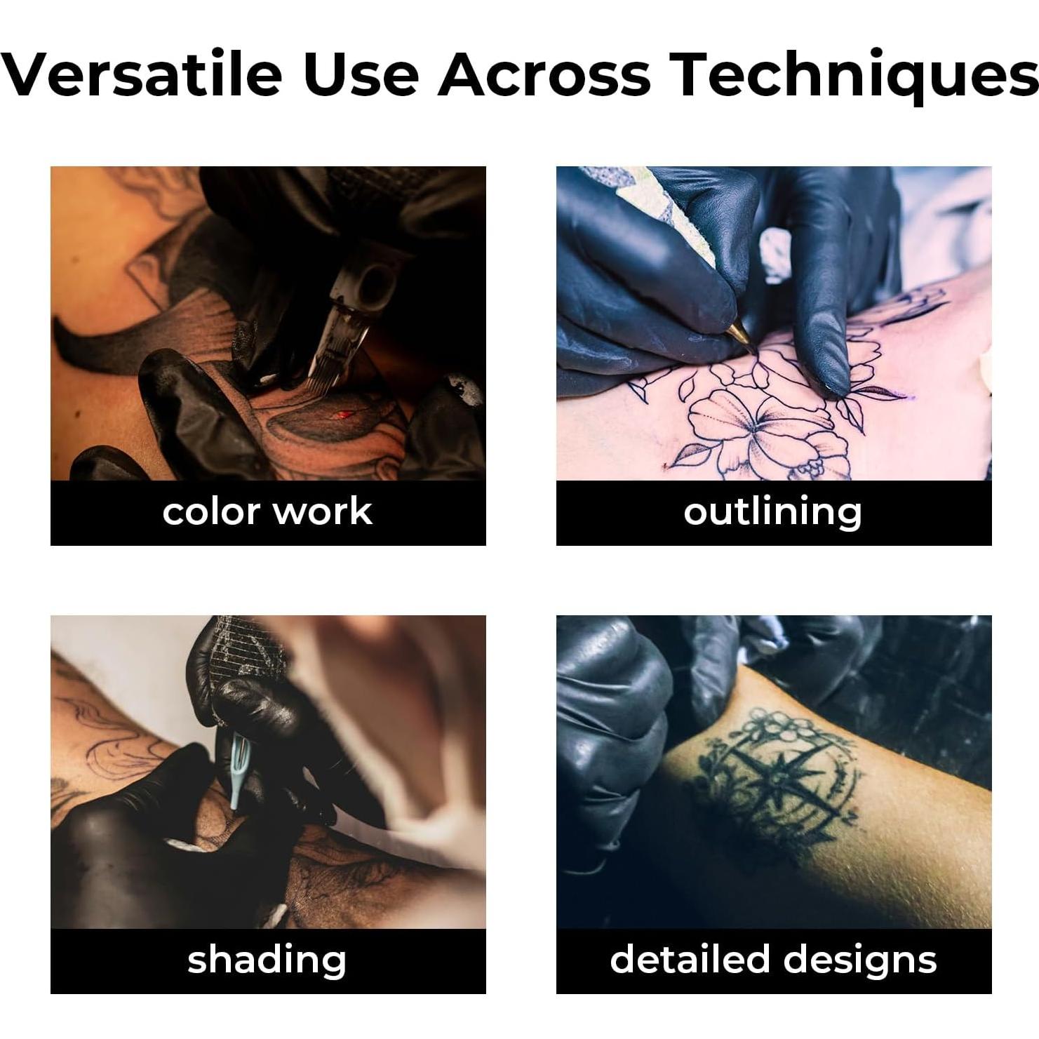 Tinta para Tatuajes Komoko 120 ml Negra Profesional a Base de Plantas