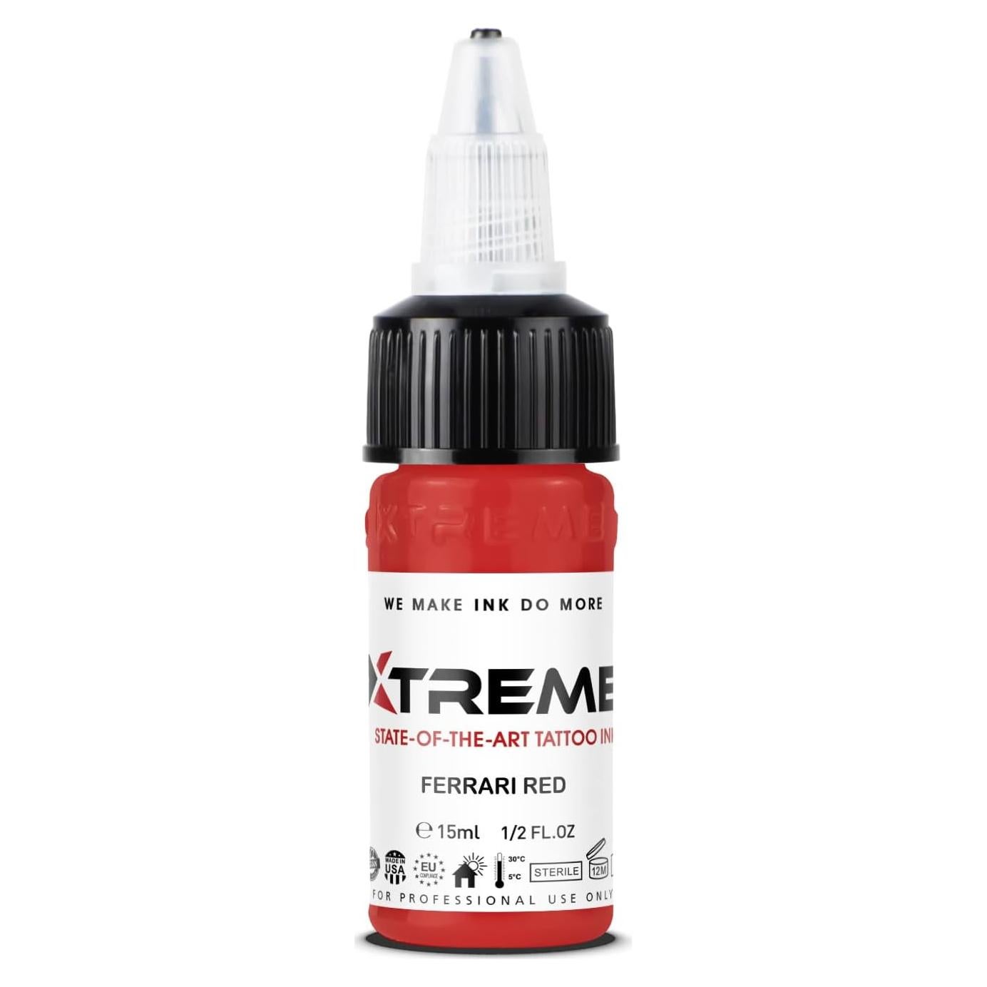 Tinta de Tatuaje Xtreme Rojo Ferrari 14.79 ml a Base de Agua