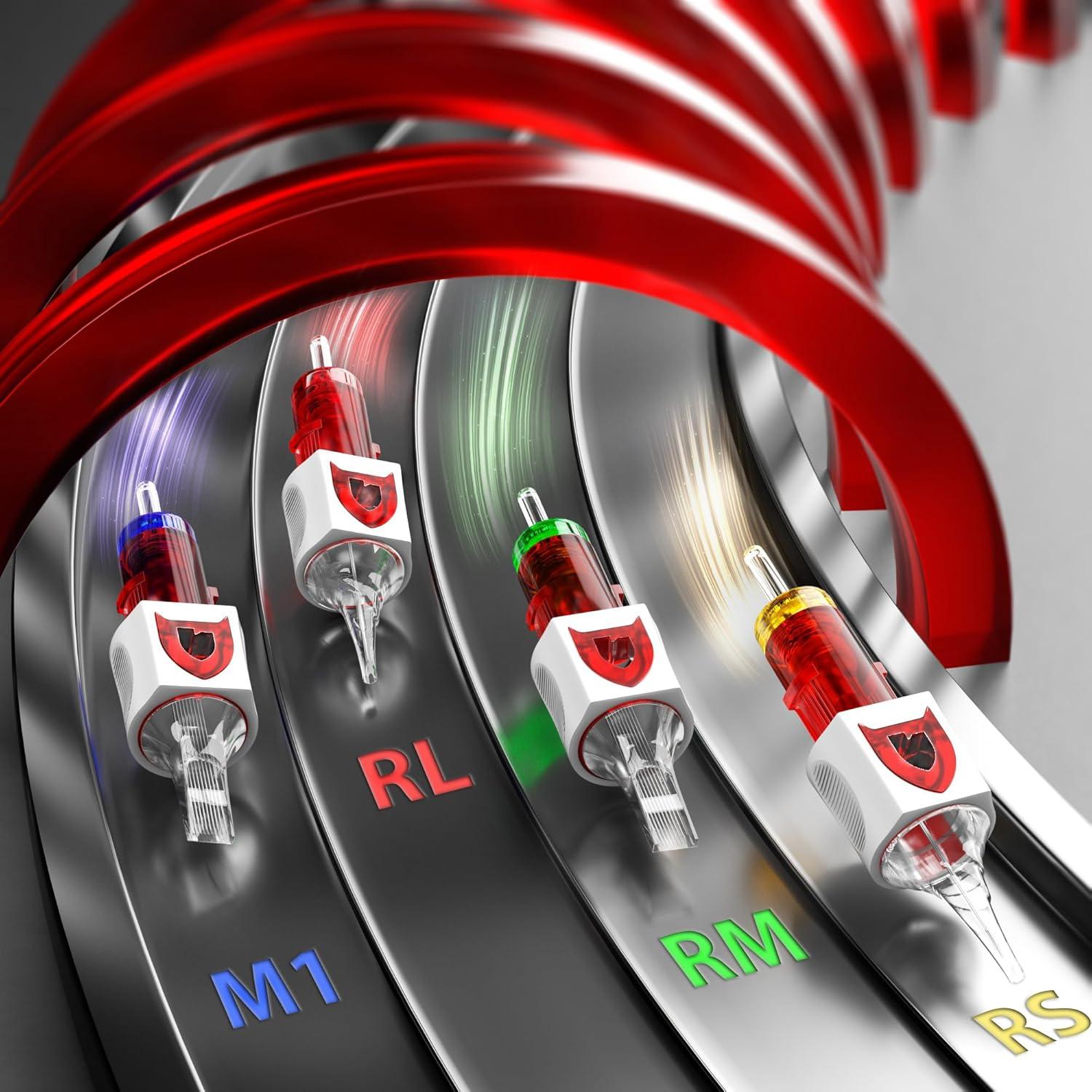 50 Agujas de Cartucho de Tatuaje LASTJUDG Mixtas con Ledge