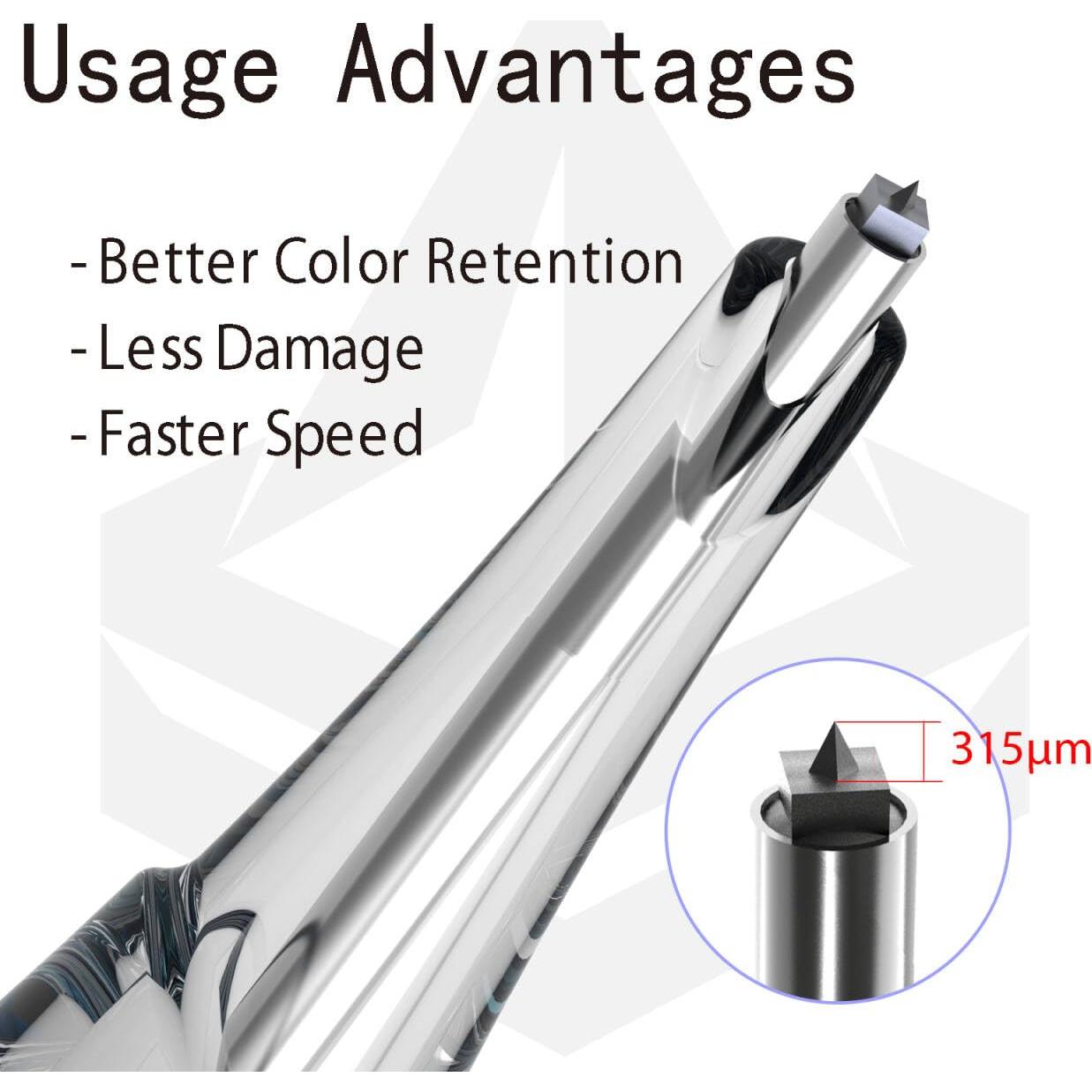 Cartucho Aguja Maquillaje Permanente DDSPM Punta Cuadrada