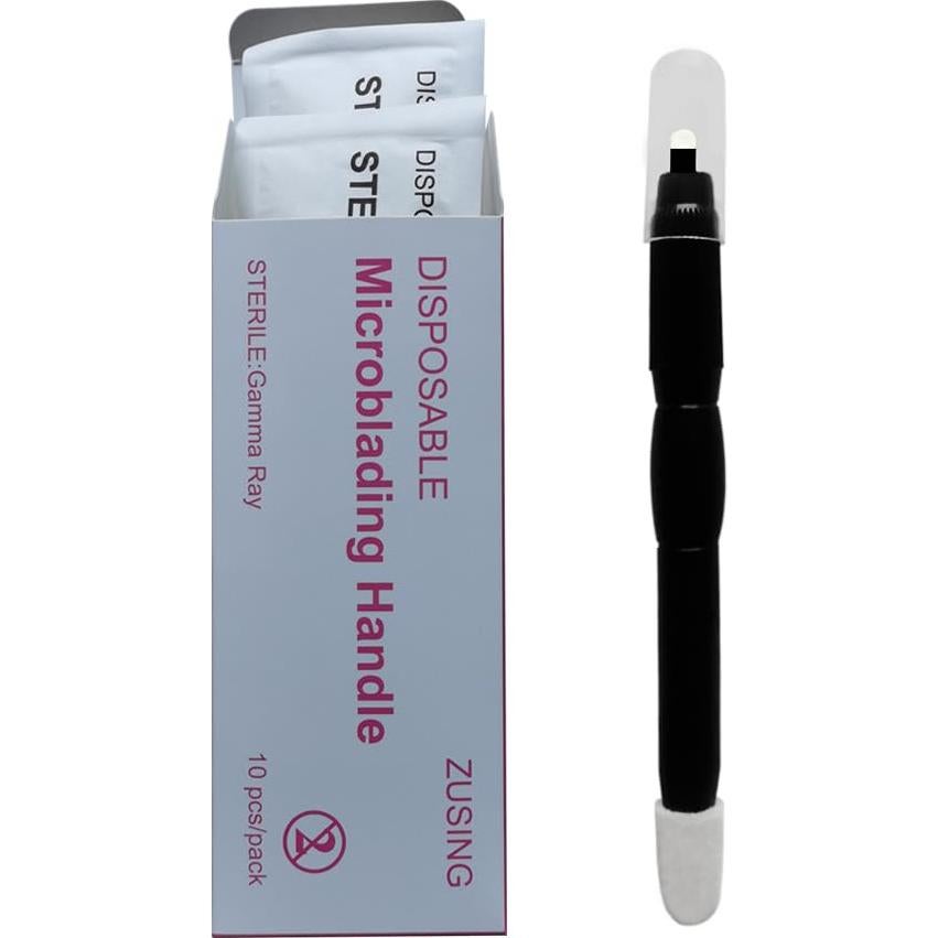Plumas de Microblading Desechables 18U Agujas 0.18mm - 10 Piezas