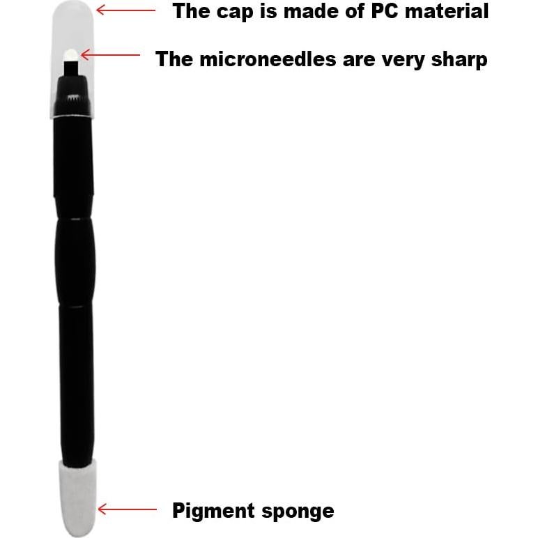 Plumas de Microblading Desechables 18U Agujas 0.18mm - 10 Piezas