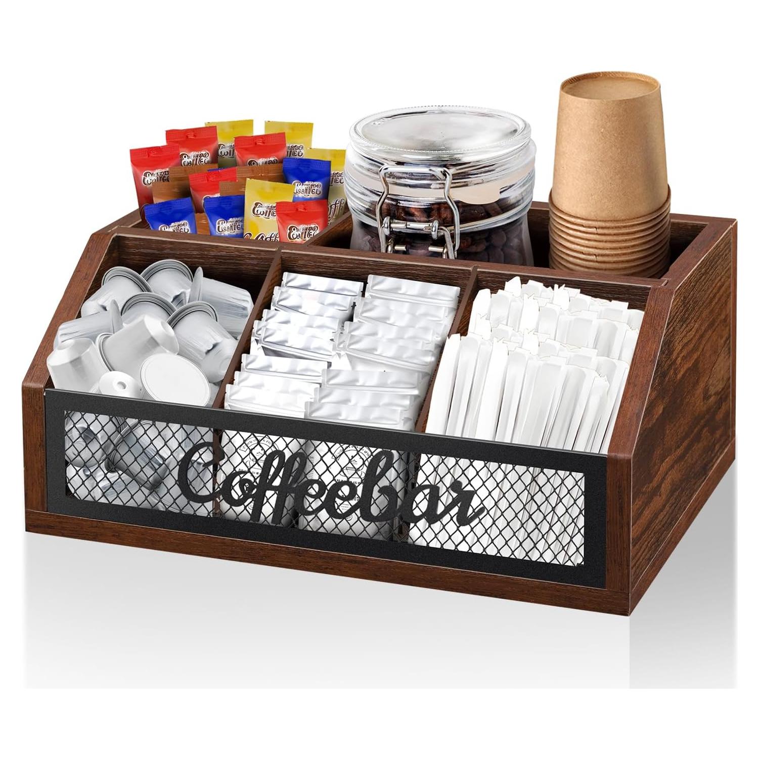 Organizador de Bar de Café BOTOP de Hierro y Madera 21x31.5cm