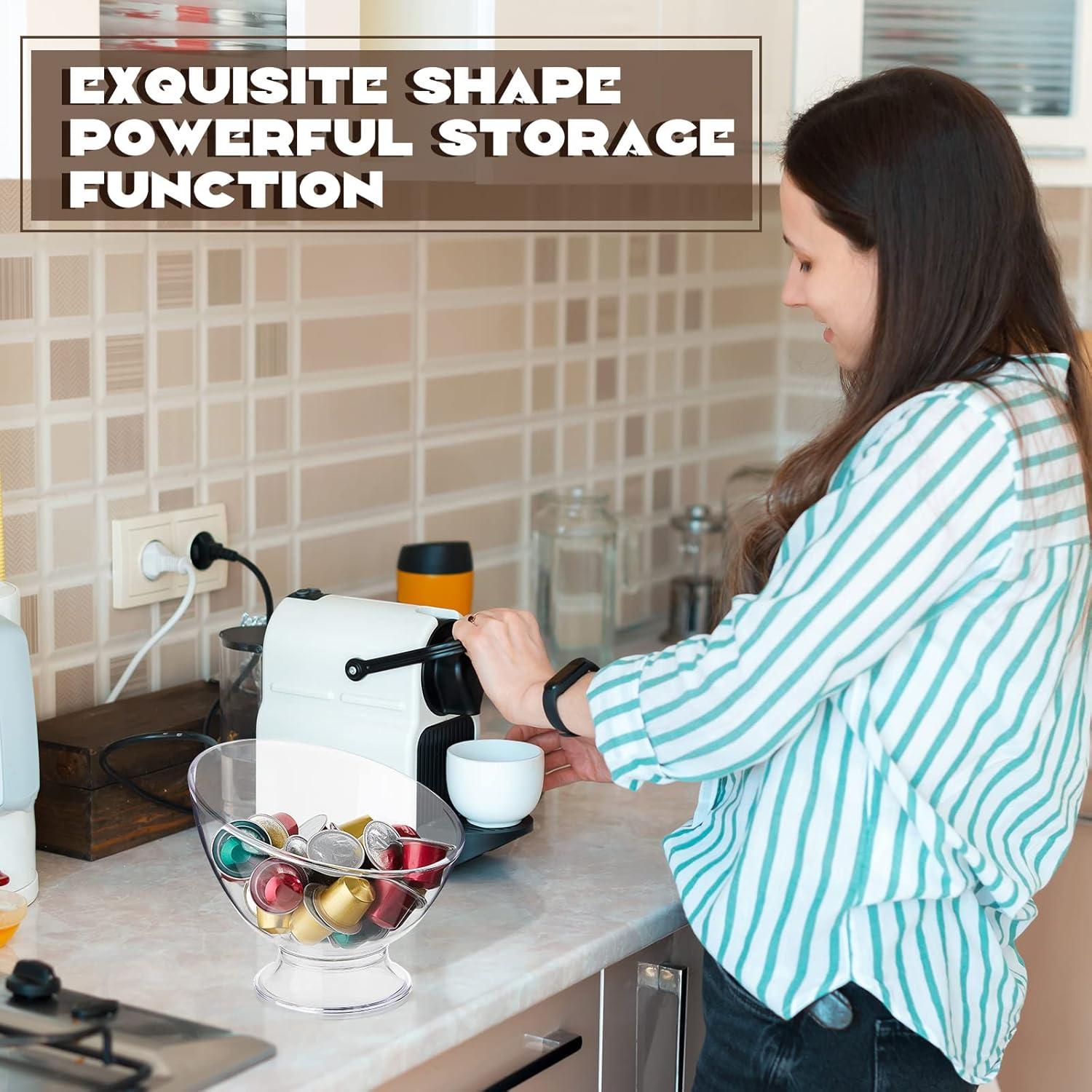 Organizador de Cápsulas de Café Zubebe 2 Pcs Transparente 18 cm