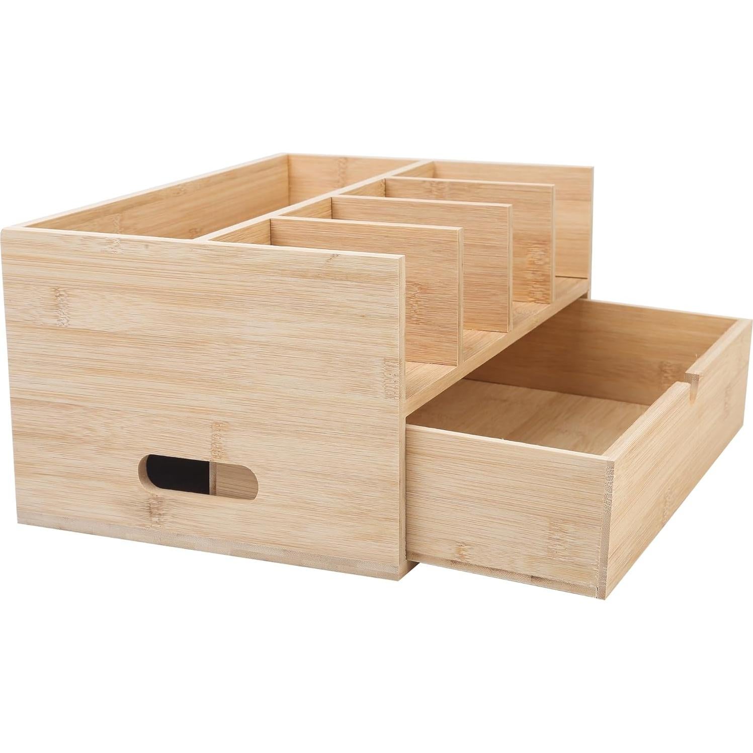Organizador de Cajones de Bambú XZYDAQ para Cápsulas de Café