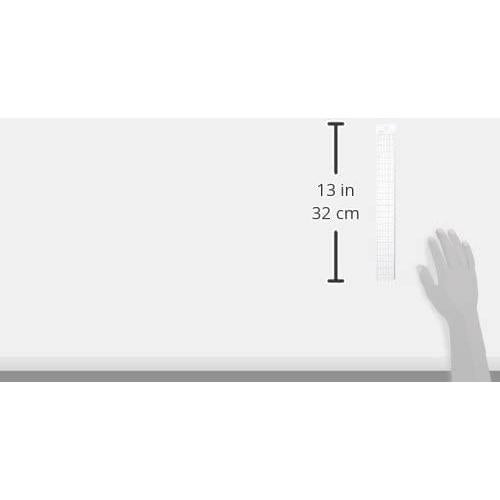 Regla Cuadrícula Westcott Bisel Metálico 30.48 cm Transparente