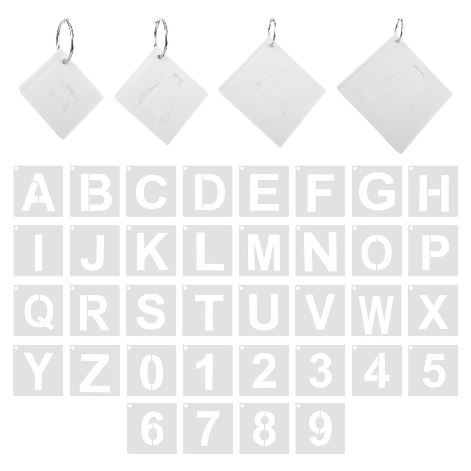 144 Plantillas de Letras y Números Reutilizables MAQUITA