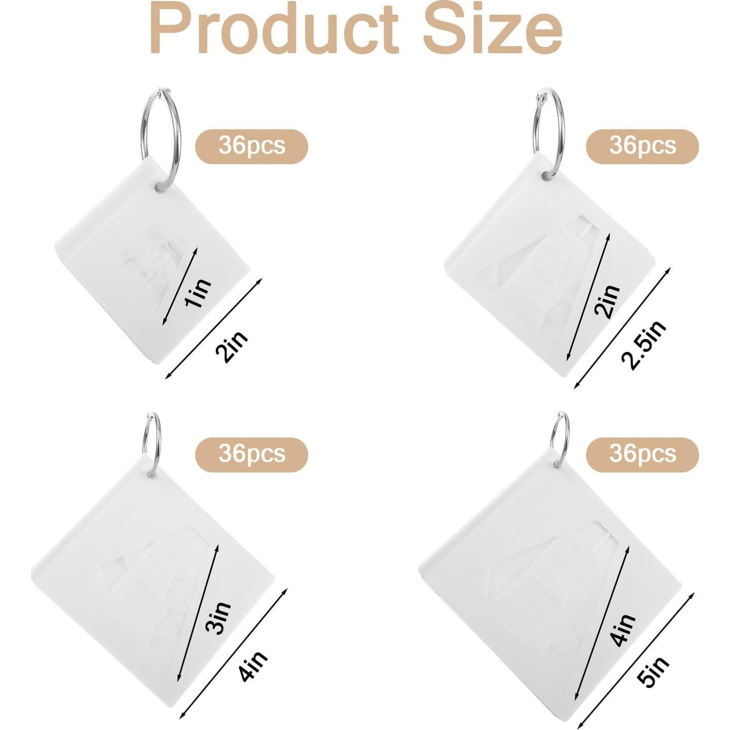 144 Plantillas de Letras y Números Reutilizables MAQUITA