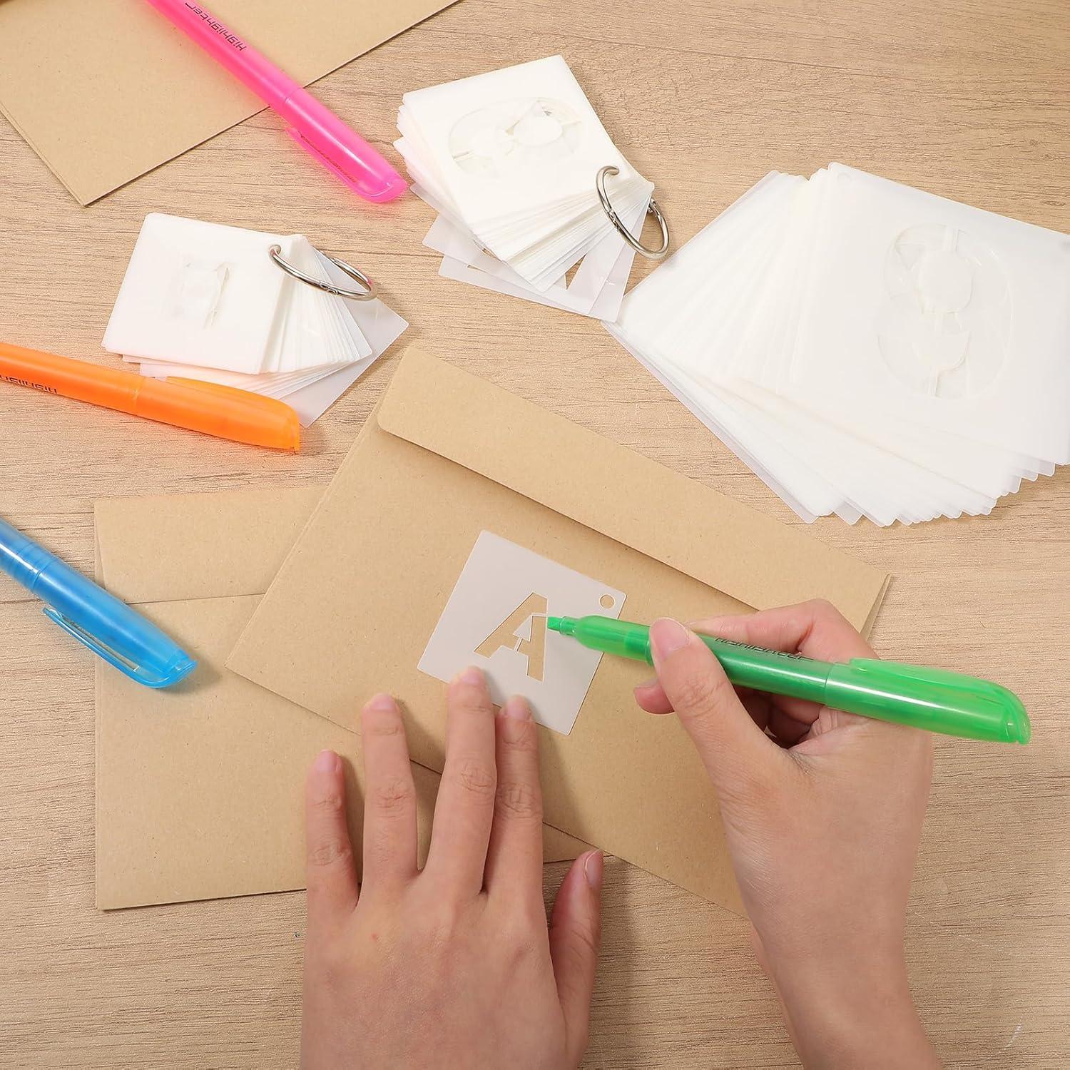 144 Plantillas de Letras y Números Reutilizables MAQUITA