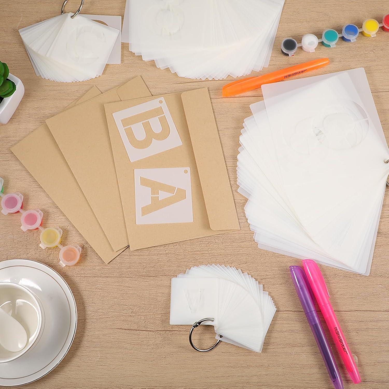 144 Plantillas de Letras y Números Reutilizables MAQUITA