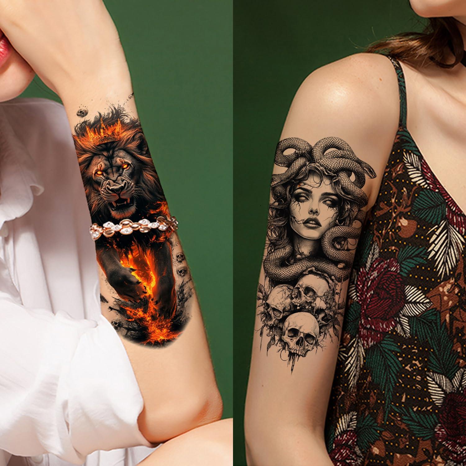 Tatuajes Temporales GLARYYEARS 24-Pack Realistas para Adultos