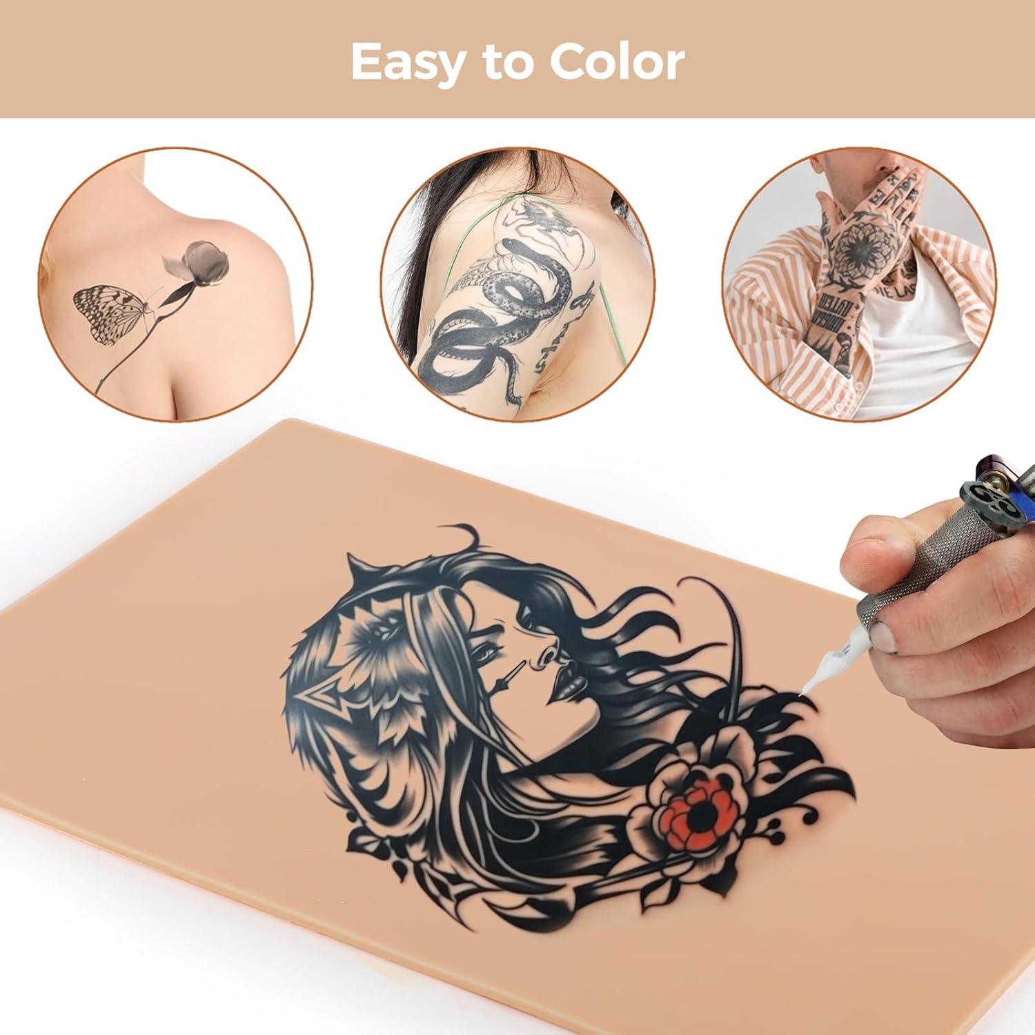 10 Almohadillas de Silicona para Tatuaje Tideme 30.48x20.32cm