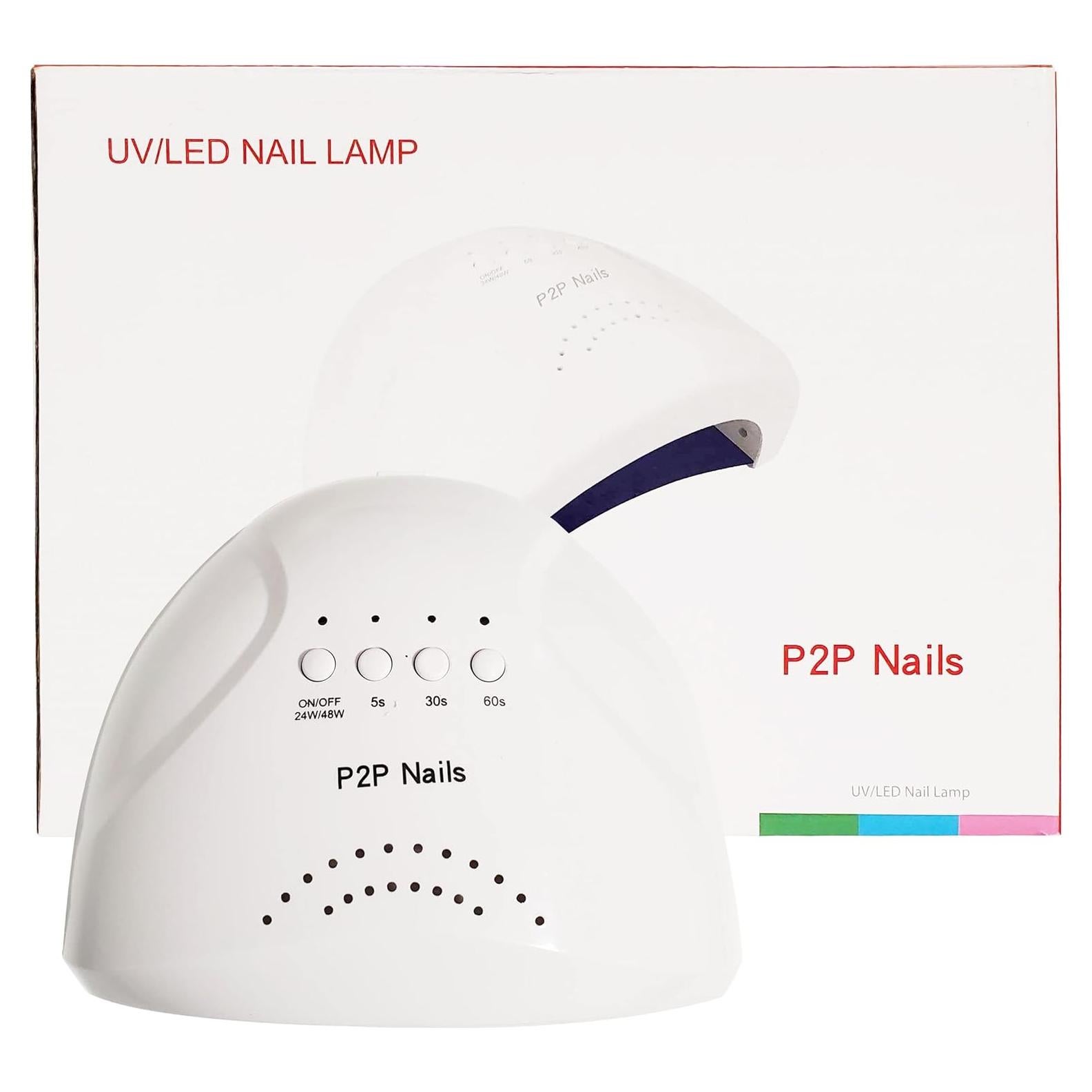 Lámpara de Uñas UV/LED P2P Nails 48W con Sensor Inteligente