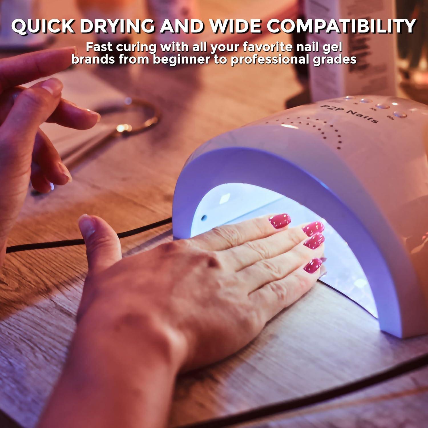 Lámpara de Uñas UV/LED P2P Nails 48W con Sensor Inteligente