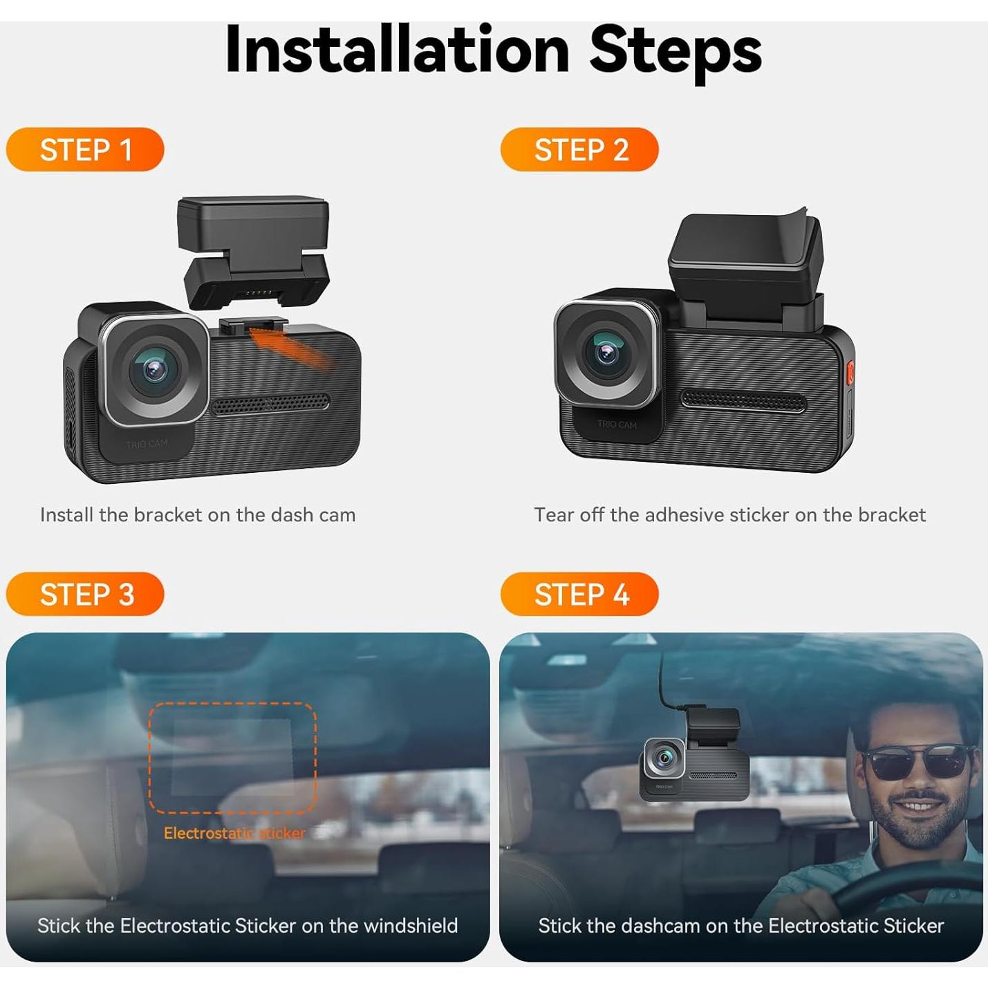 Soporte Adhesivo WOLFBOX con GPS para Cámara Dash X5