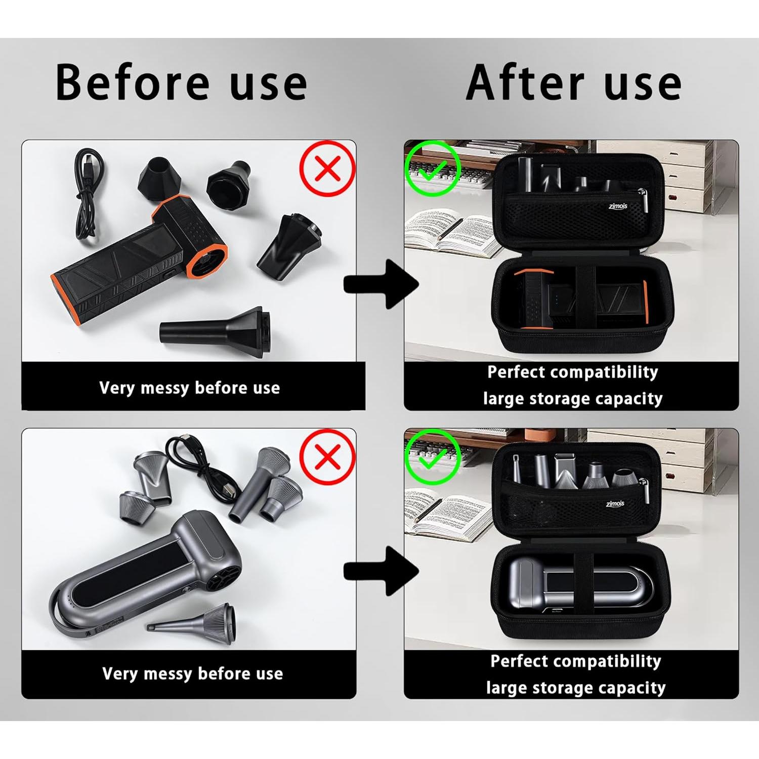 Funda Dura EVA para Soplador de Aire WOLFBOX MF100/MF50