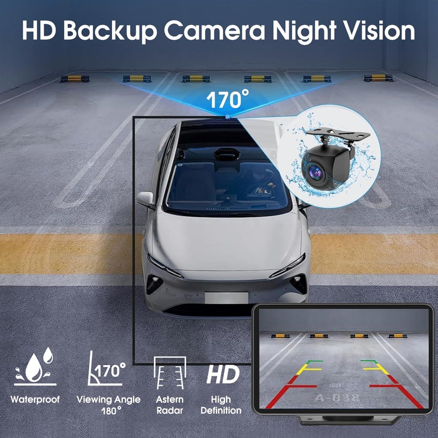 Pantalla Carplay Kiswuren 7" HD Inalámbrica con GPS y Cámara