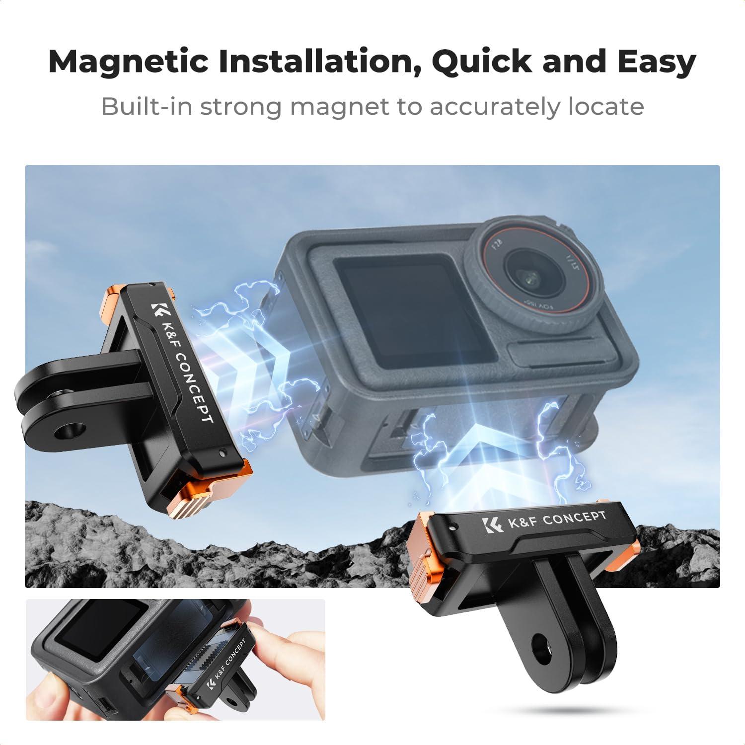 Adaptador Magnético K&F Concept para DJI Osmo Action 3/4/5 Pro