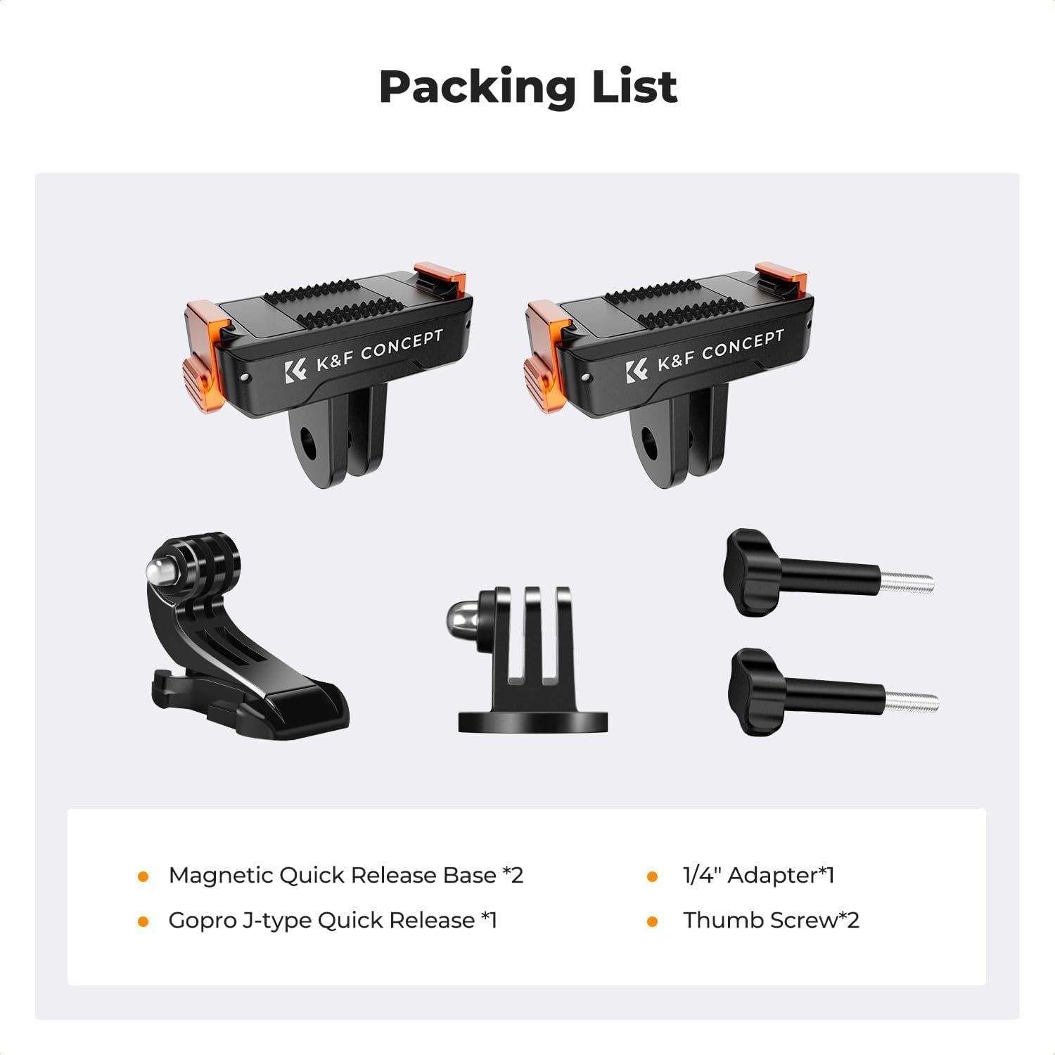 Adaptador Magnético K&F Concept para DJI Osmo Action 3/4/5 Pro