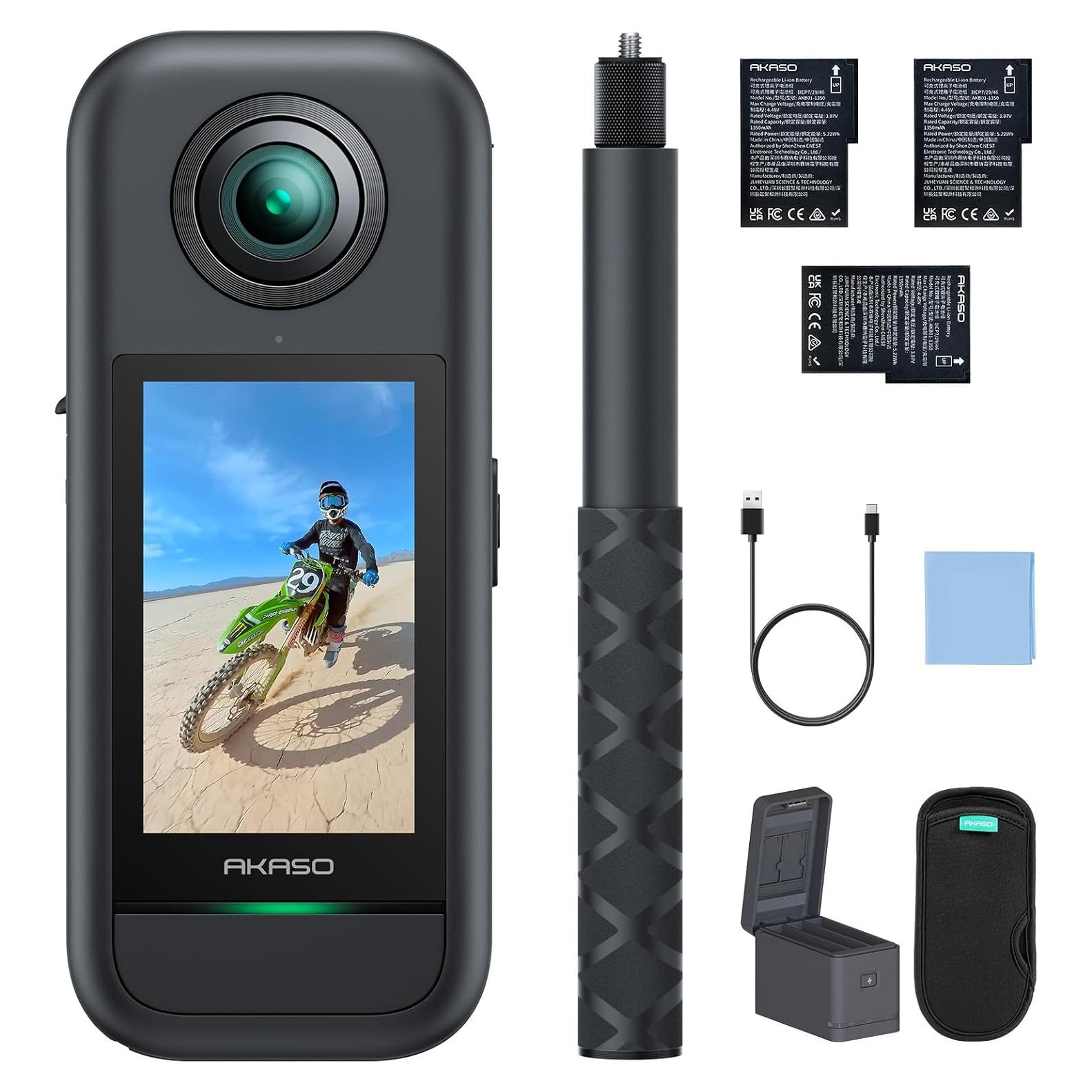 Cámara de Acción AKASO 360 - 5.7K Video 360° 48MP