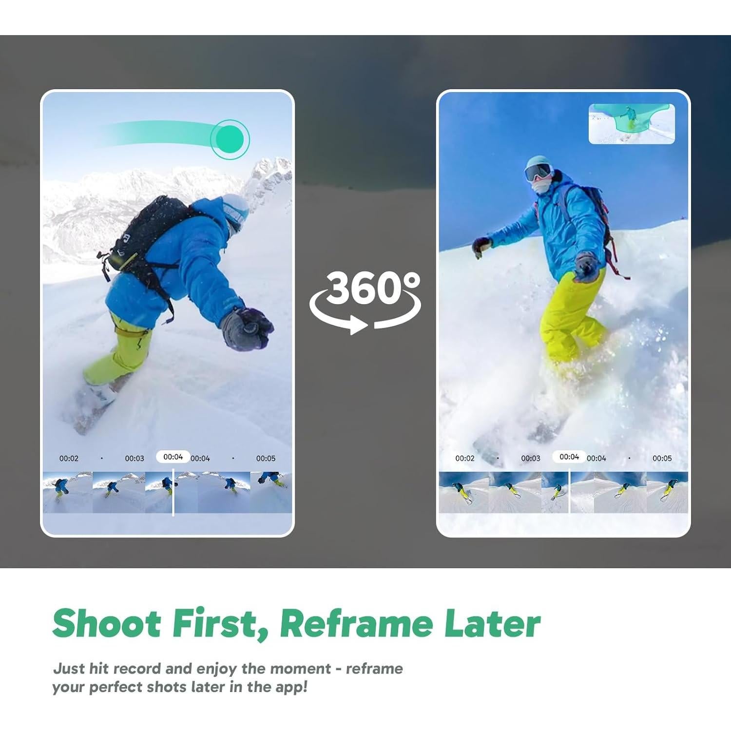 Cámara de Acción AKASO 360 - 5.7K Video 360° 48MP