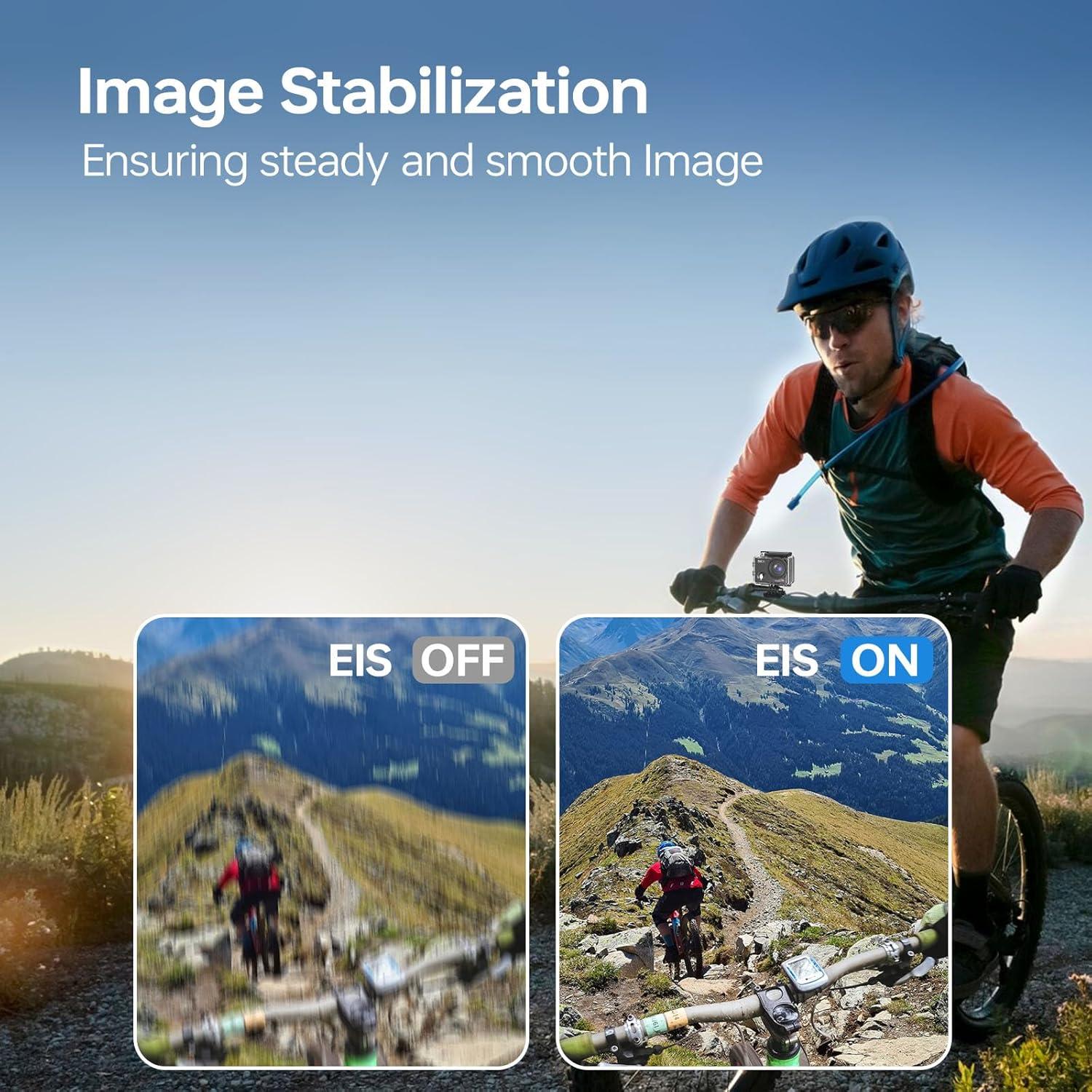 Cámara de Acción Hiicam Speed 10 5K 30FPS Impermeable 40m