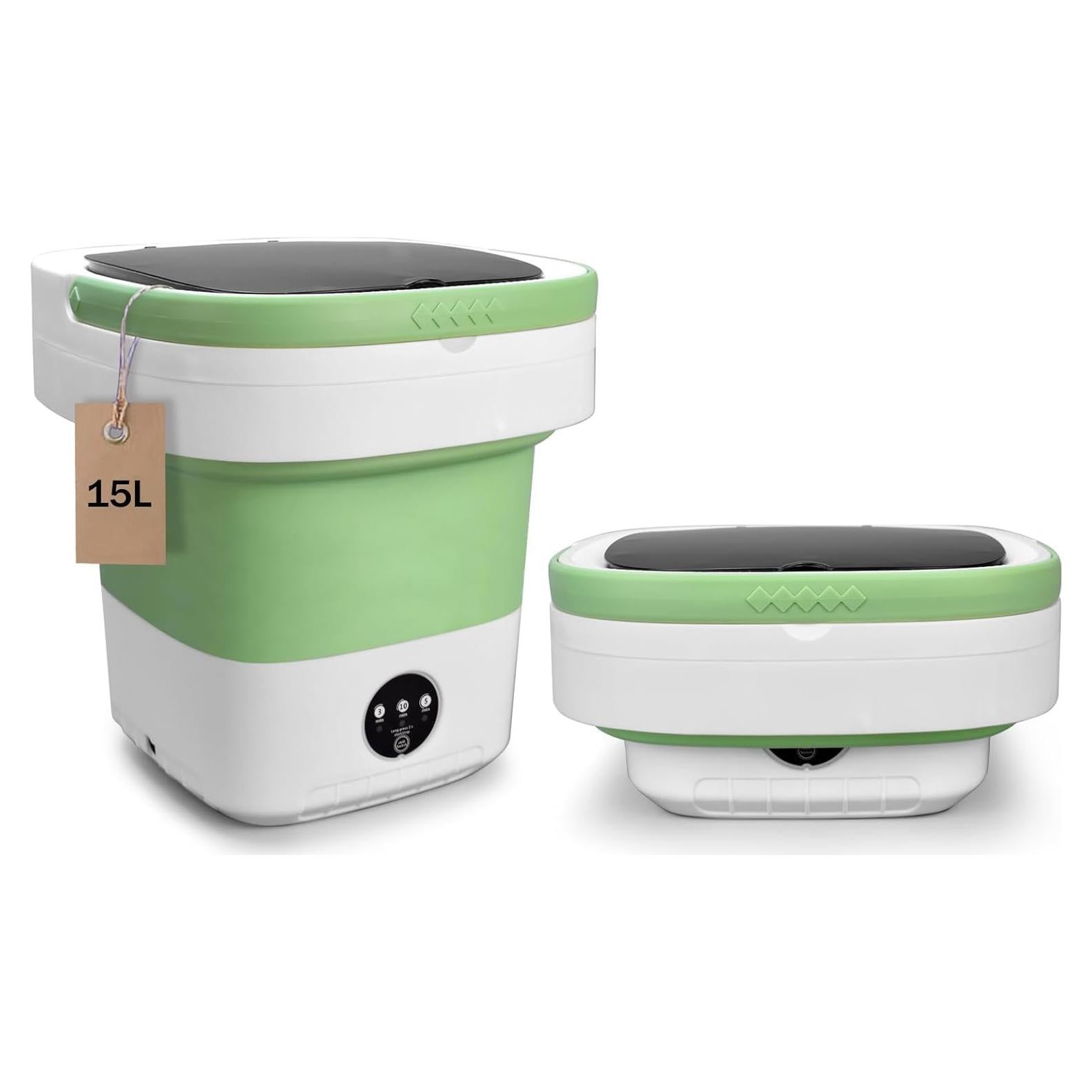 Lavadora Mini Portátil Glimmergaze 15L Plegable para Ropa