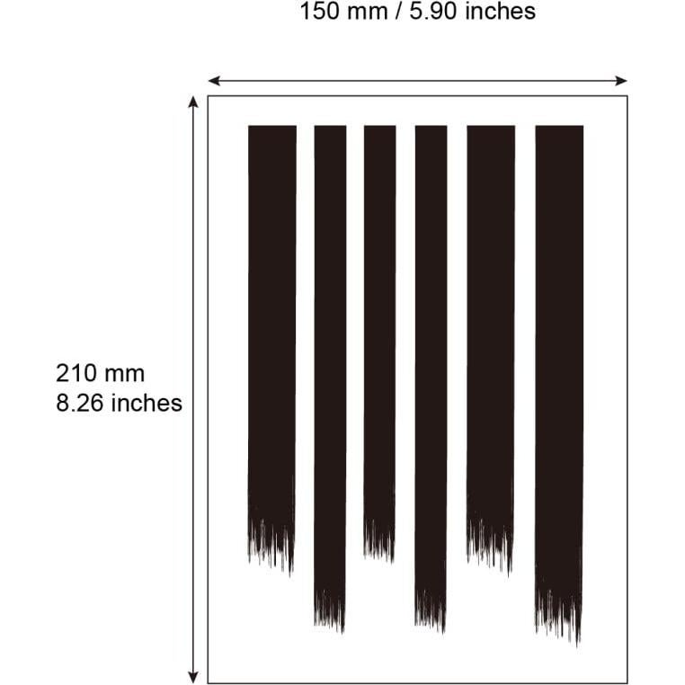Calcomanía Tatuaje Temporal Geométrico Negro Set de 2 15x21cm